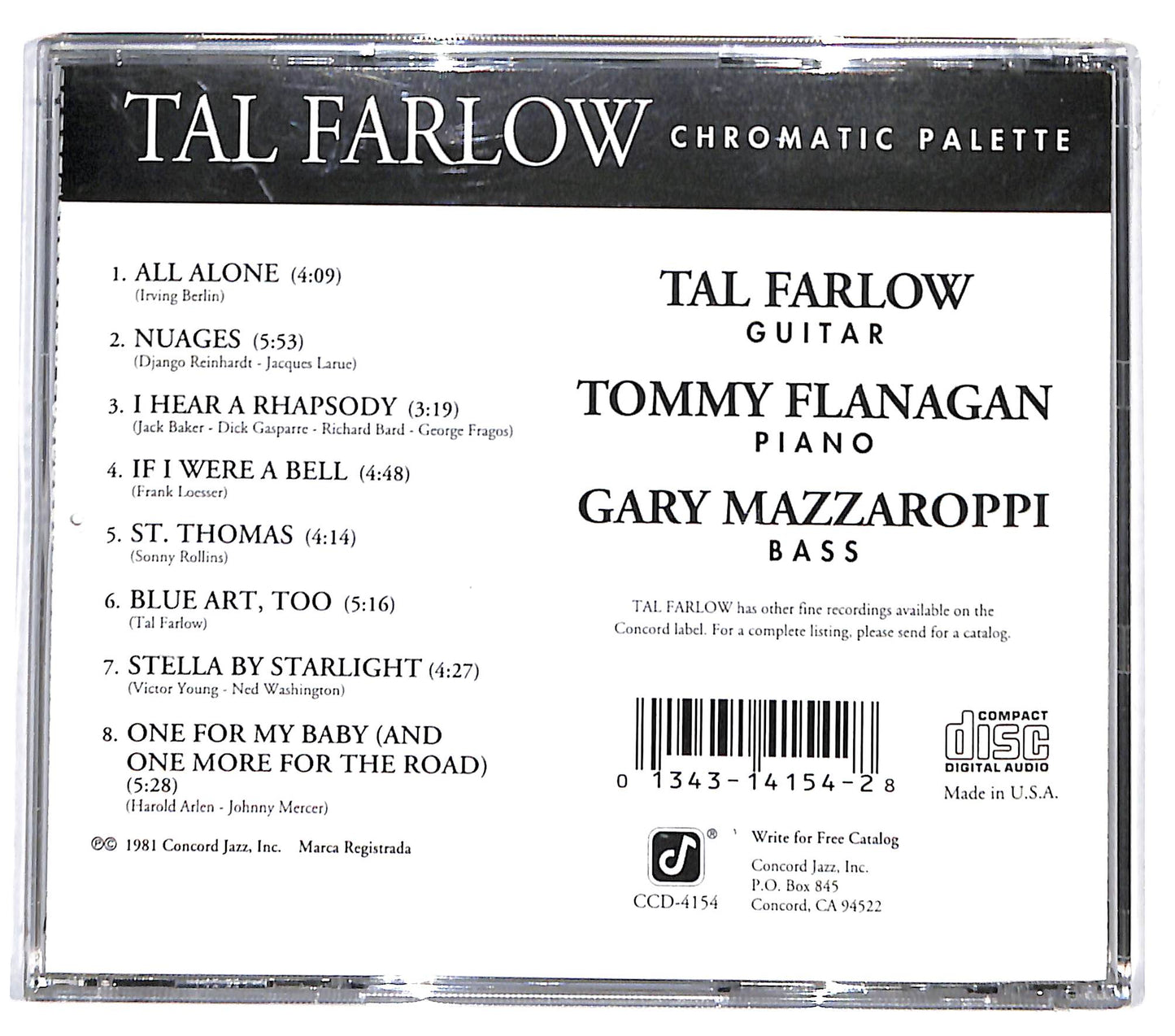EBOND Tal Farlow - Chromatic Palette CD CD131612