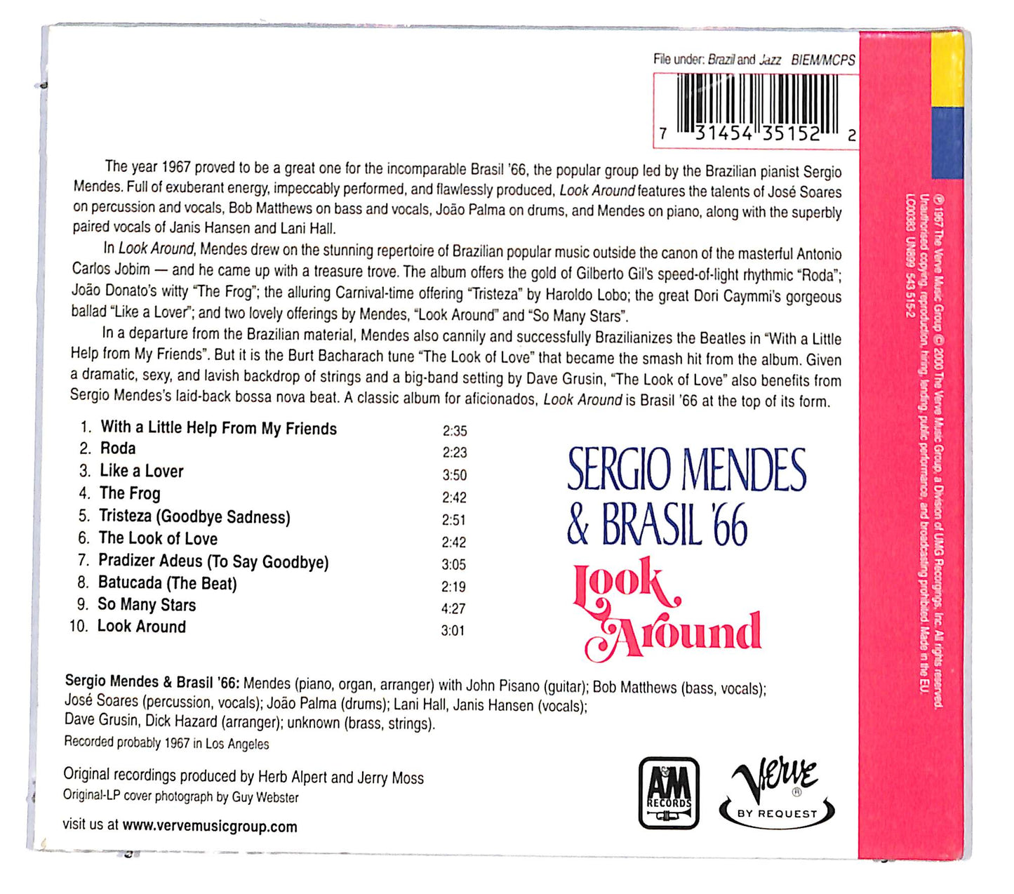 EBOND Sergio Mendes & Brasil '66 - Look Around CD CD131622