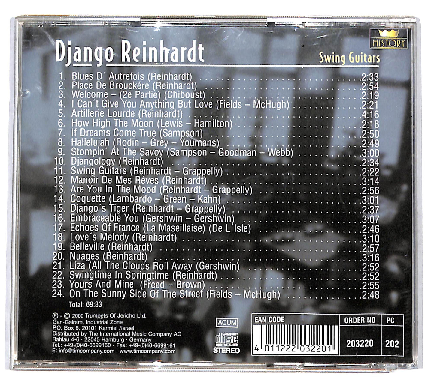EBOND Django Reinhardt - Swing Guitars CD CD131712