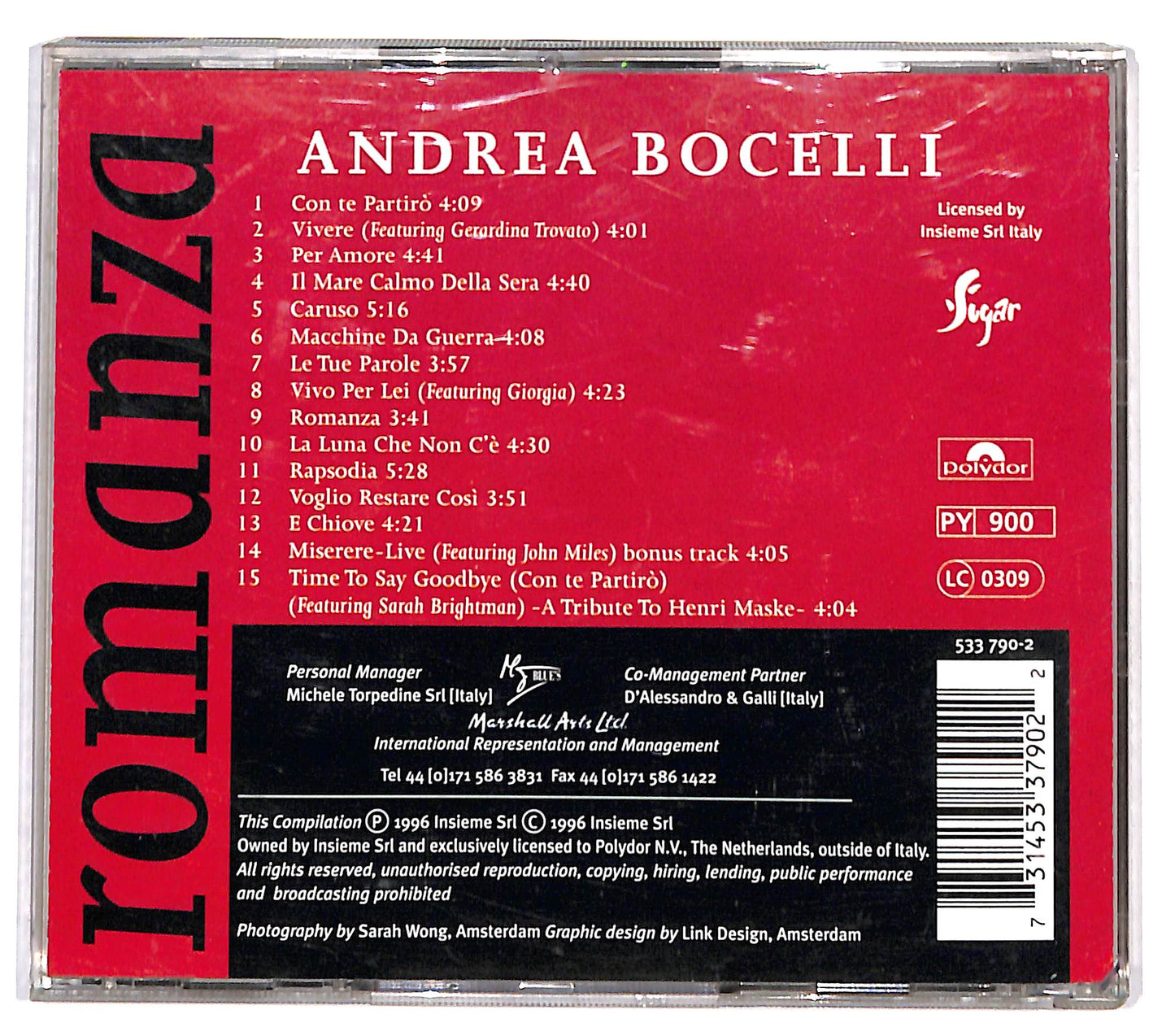EBOND Andrea Bocelli - Romanza CD CD131824