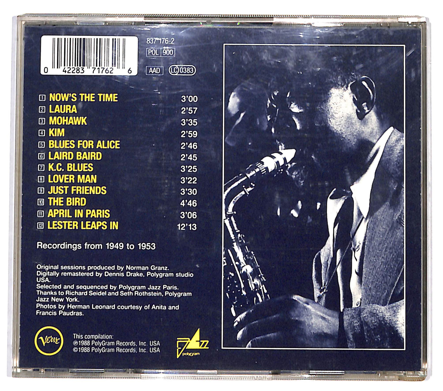 EBOND Charlie Parker - Bird The Original Recordings CD CD131827