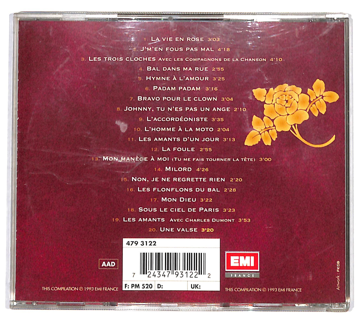 EBOND Edith Piaf - Edith Piaf - 30e Anniversaire CD CD131837