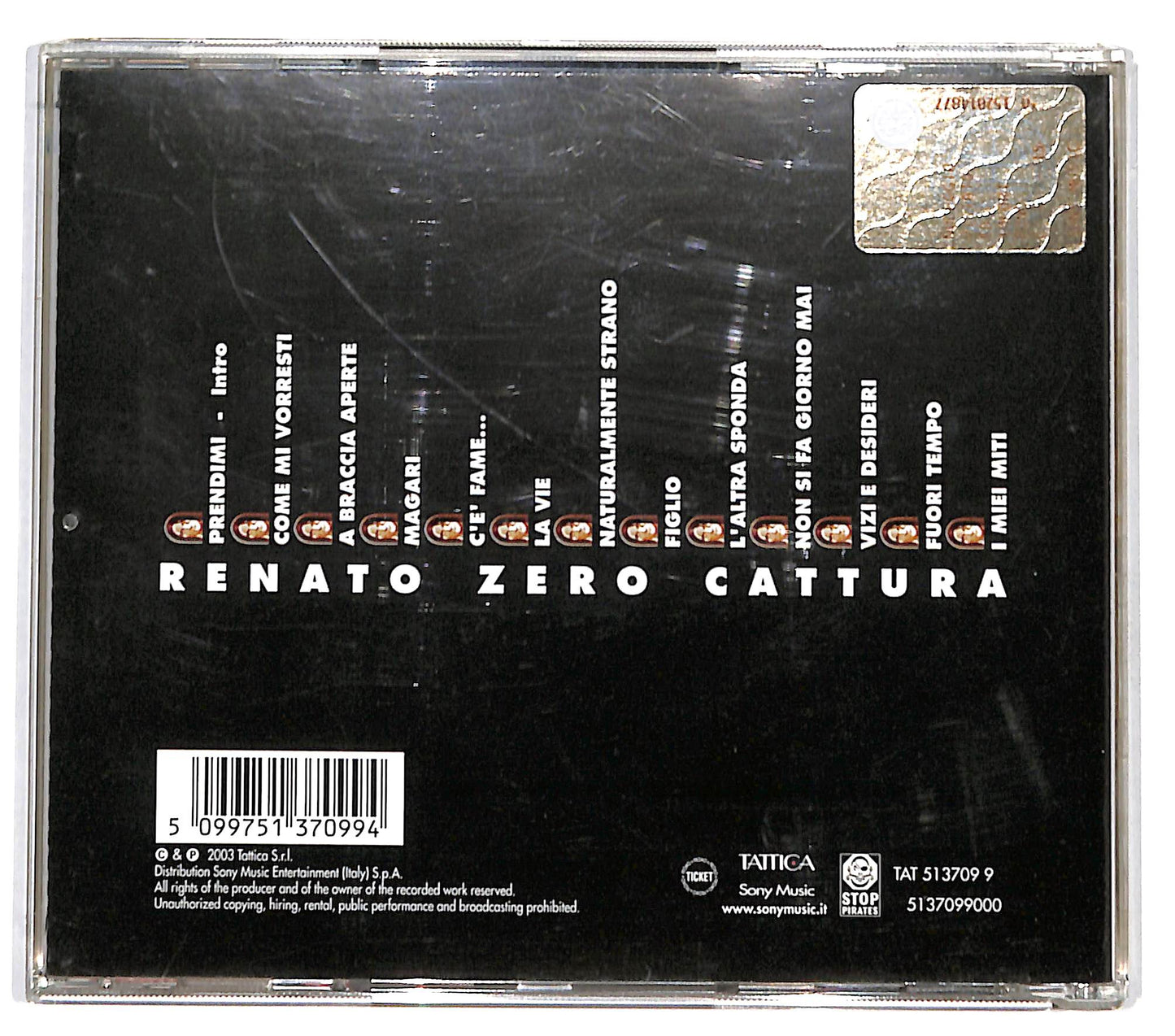 EBOND Renato Zero - Cattura CD CD131842