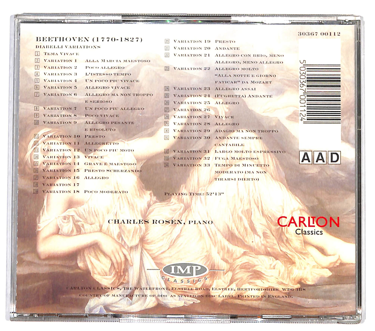 EBOND Beethoven - Diabelli Variations CD CD131861