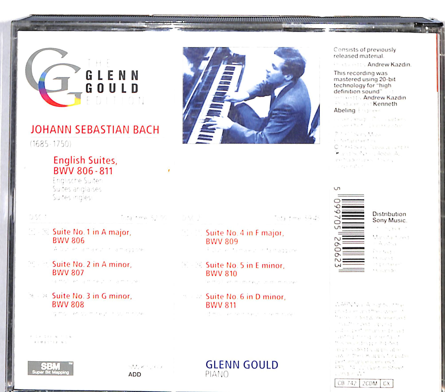 EBOND Bach , Glenn Gould - English Suites BWV 806–811 CD CD131910