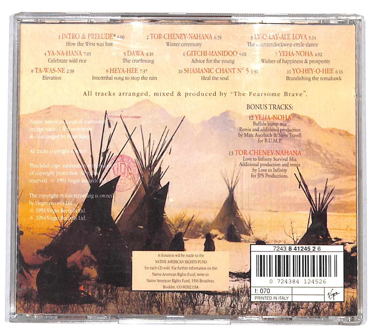 EBOND Sacred Spirit - Indiani - Canti Degli Indiani D'america CD CD131944