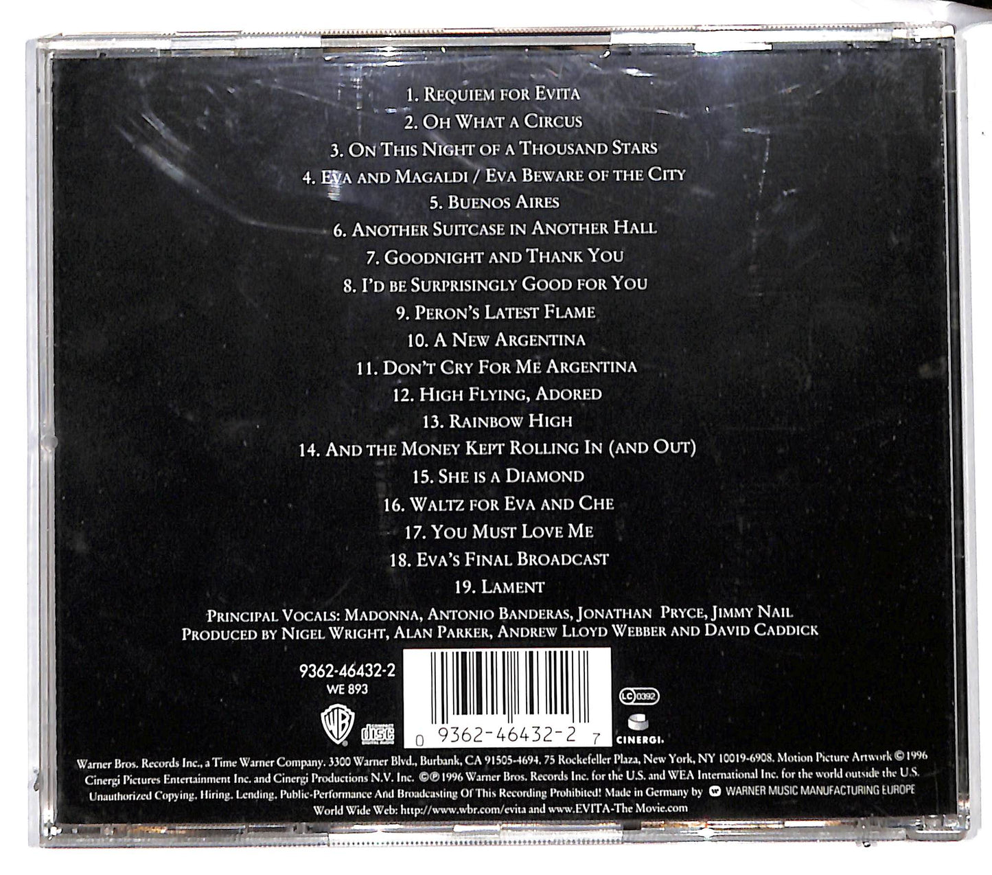 EBOND Evita - Music From The Motion Picture CD CD132011