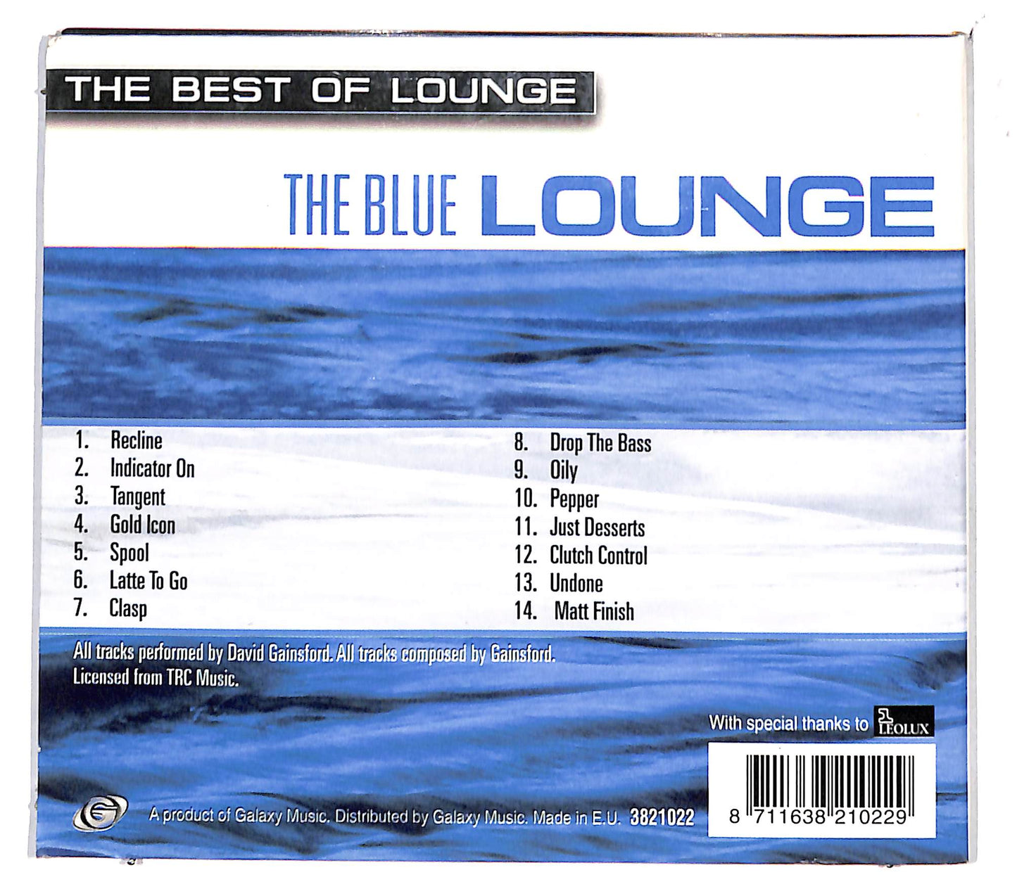 EBOND David Gainsford - The Best Of Lounge: The Blue Lounge DIGIPACK CD CD132029