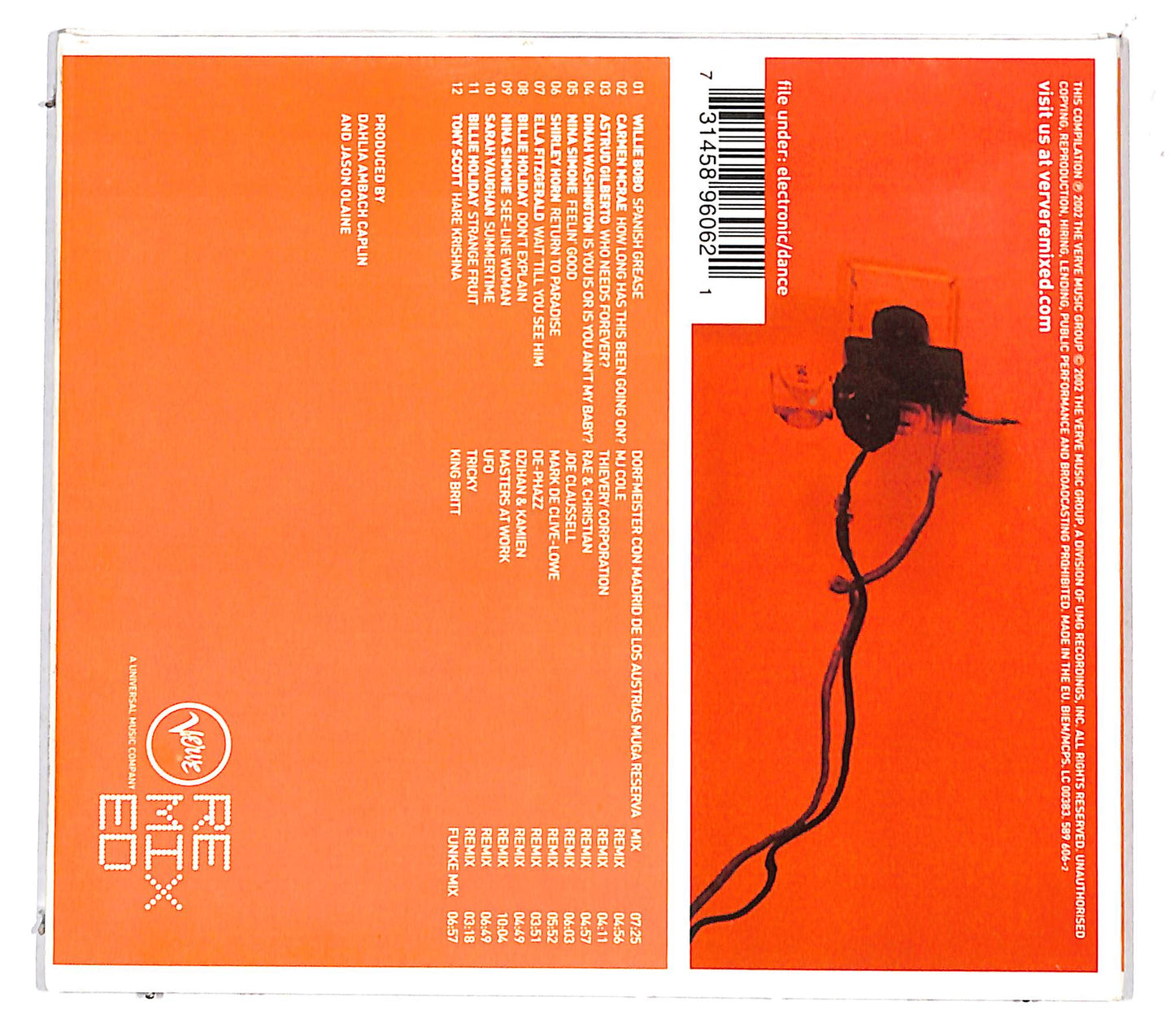 EBOND Various - Verve Remixed DIGIPACK CD CD132030