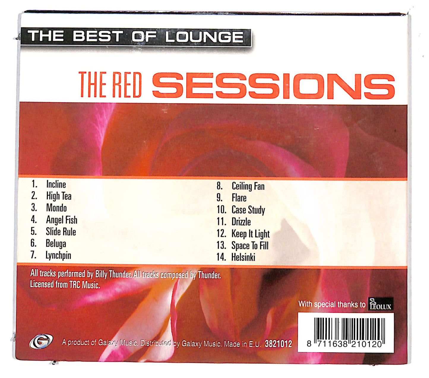 EBOND Billy Thunder - The Red Sessions DIGIPACK CD CD132045