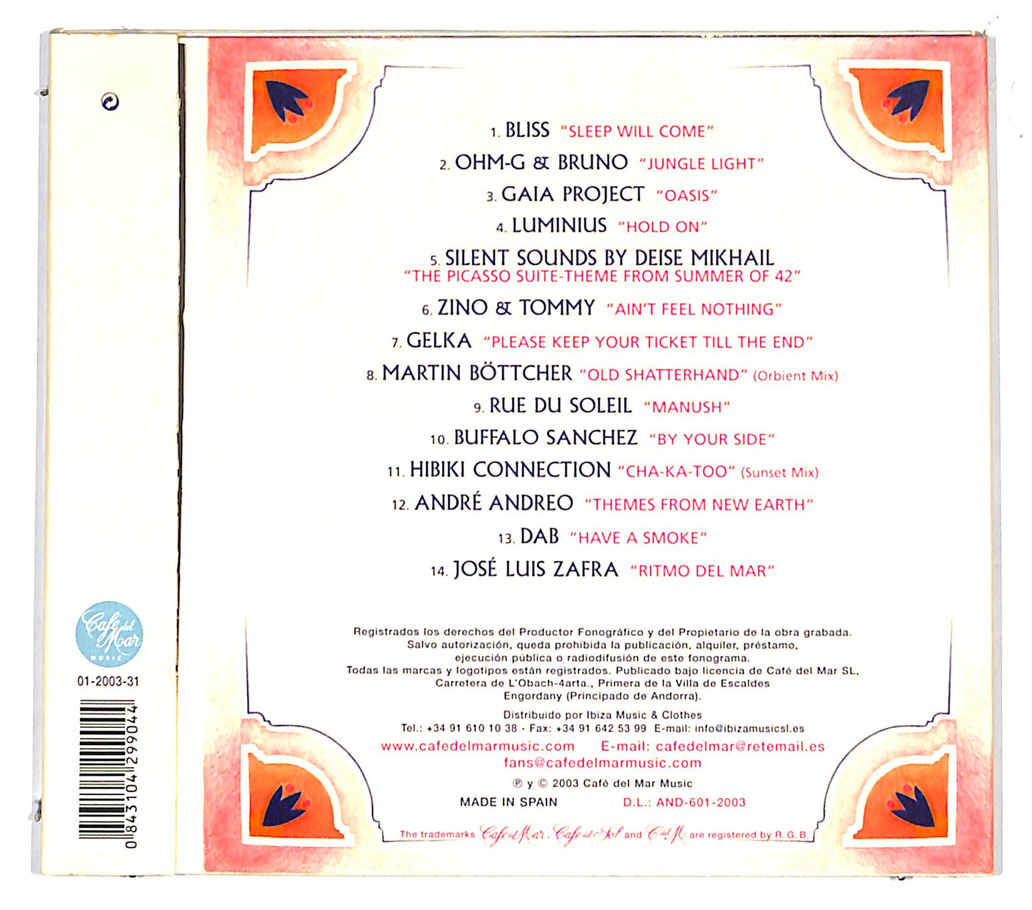 EBOND Various - Cafe Del Mar Dreams 3 DIGIPACK CD CD132056