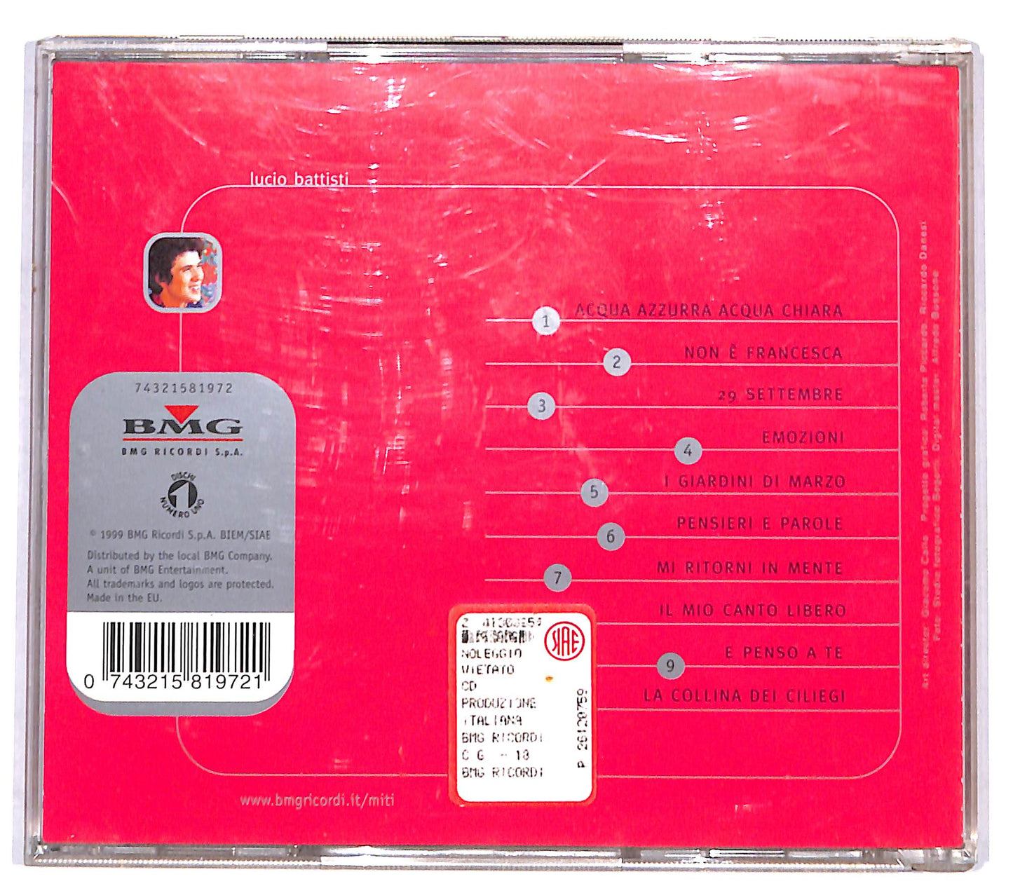 EBOND Lucio Battisti - Lucio Battisti CD CD132119