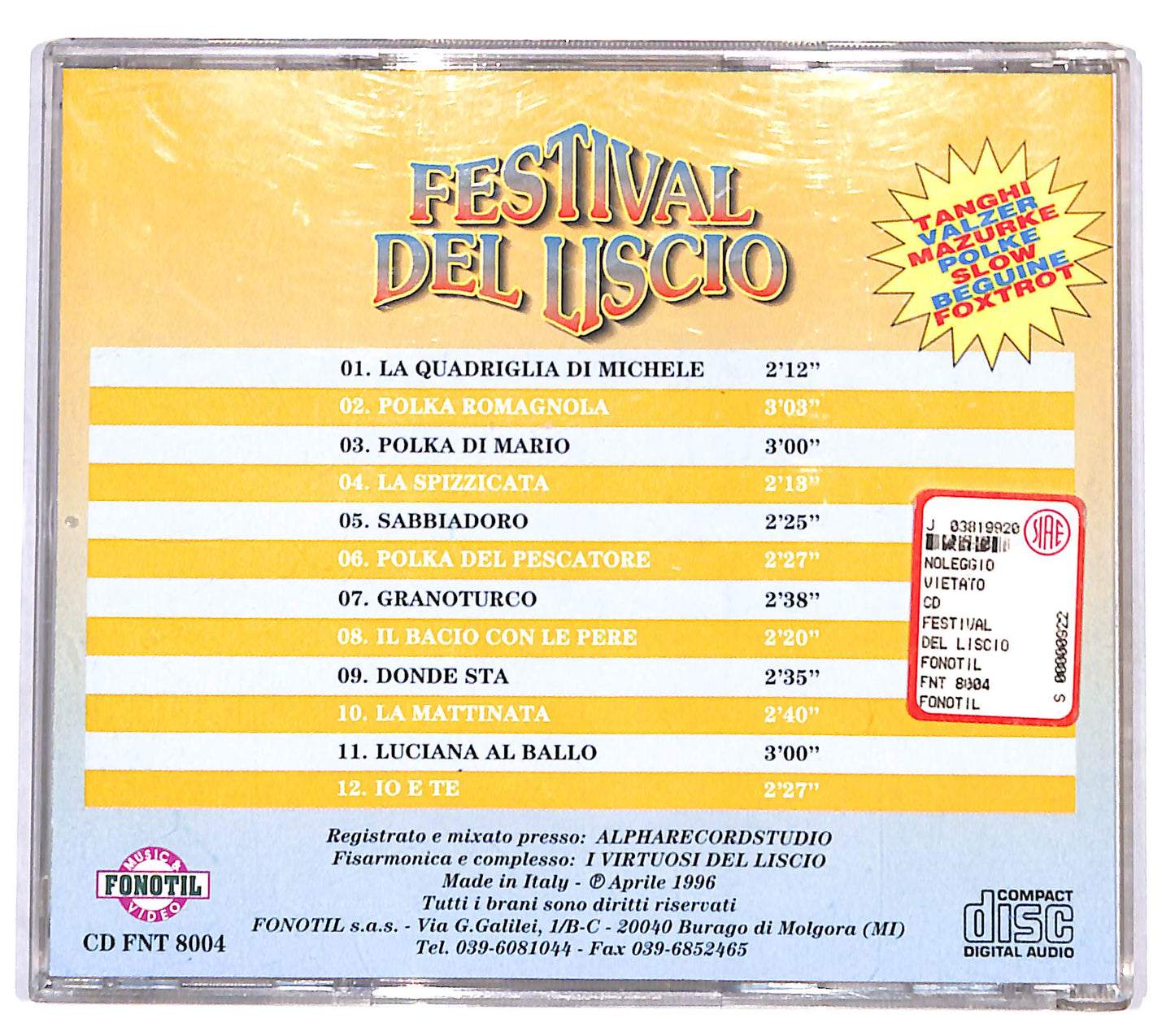EBOND Various - Festival del Liscio CD CD132131