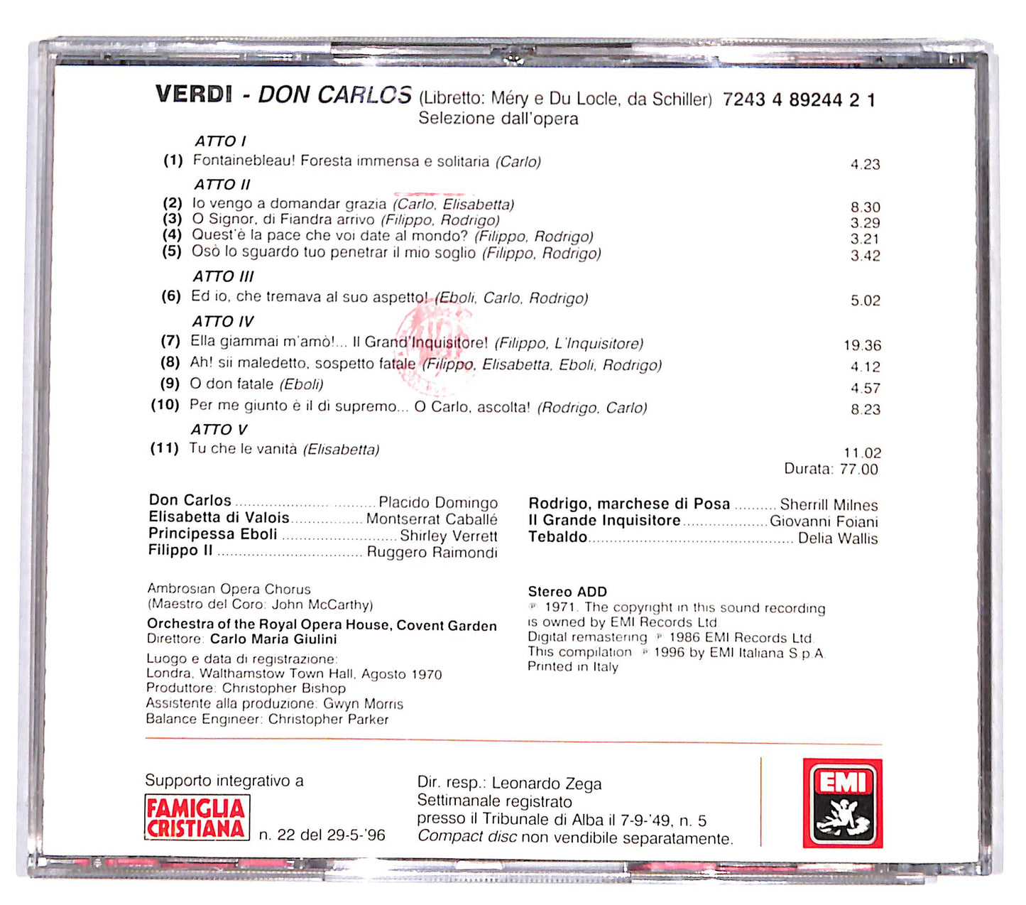 EBOND Verdi - Don Carlos (Le Pagine Piu Belle) CD CD132147