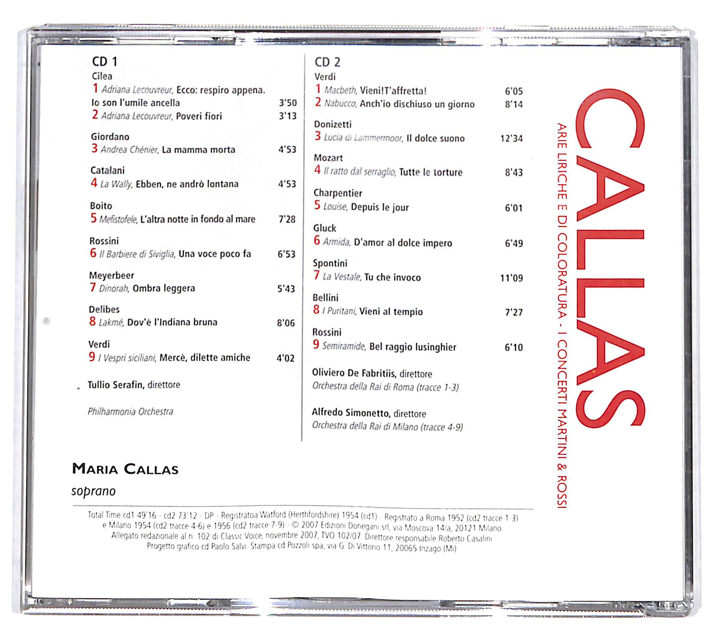 EBOND Callas - Arie Liriche e di Coloratura CD CD132154