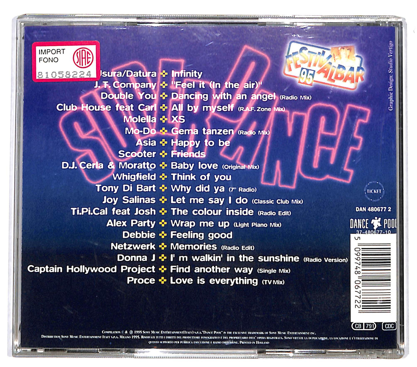 EBOND Various - Festivalbar Superdance '95 CD CD132205