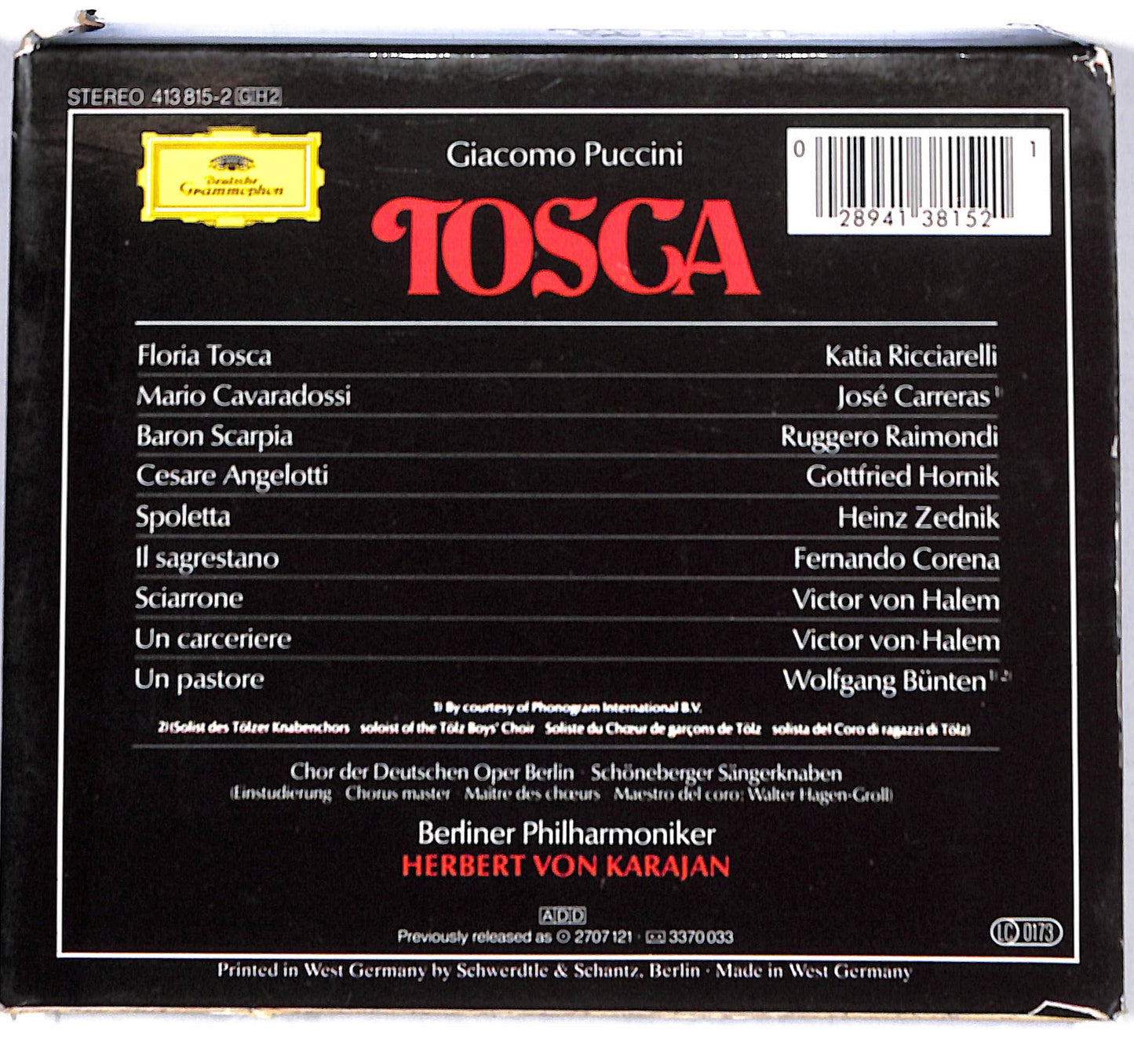 EBOND Giacomo Puccini - Tosca CD CD132251