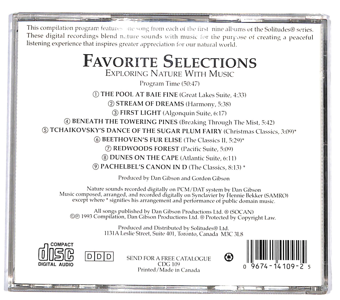 EBOND Dan Gibson - Favorite Selections CD CD132314