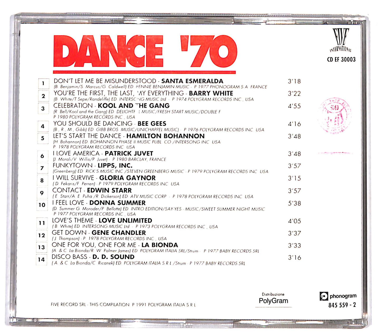 EBOND Various - 105 Generation: Dance '70 CD CD132350
