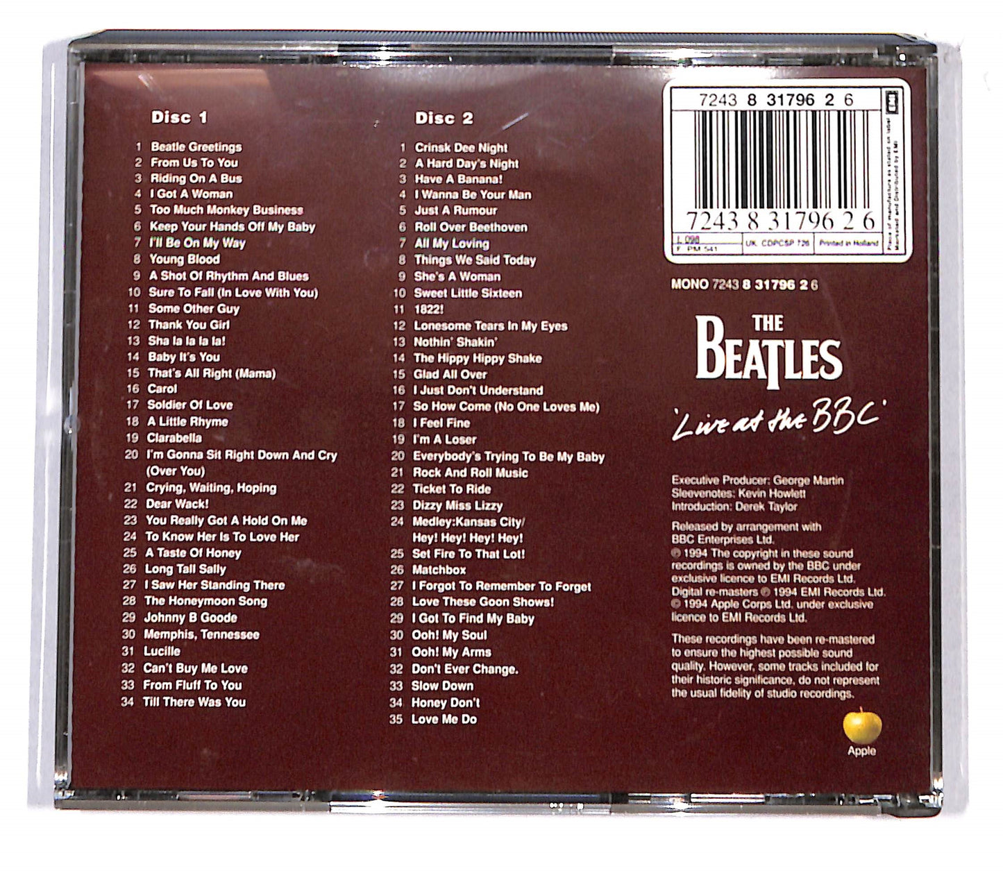 EBOND The Beatles - Live At The BBC ALBUM BOX CD CD132409