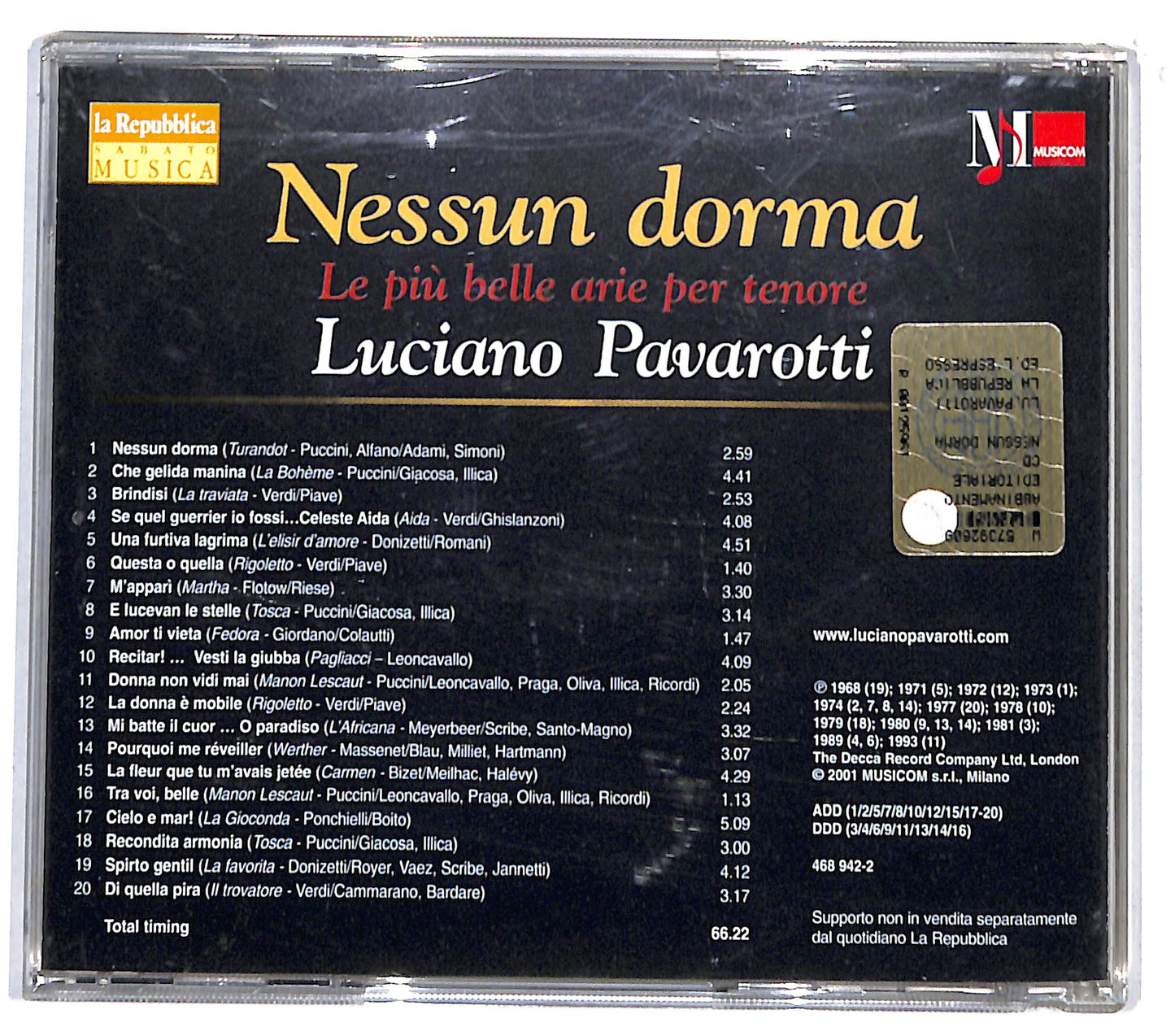 EBOND Luciano Pavarotti - Nessun Dorma CD CD132513