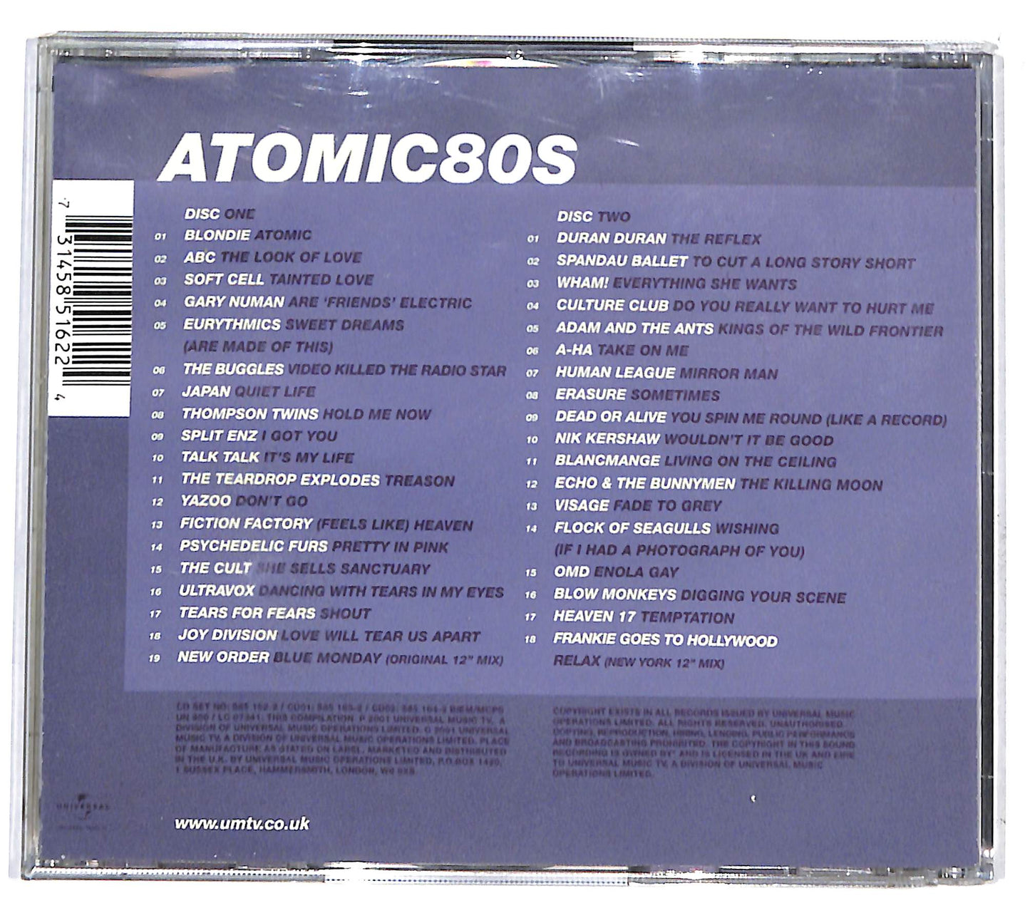 EBOND Various - Atomic80s - The Definitive Eighties Album CD CD132625