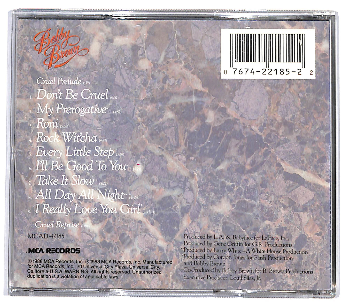 EBOND Bobby Brown - Don't Be Cruel CD CD132635