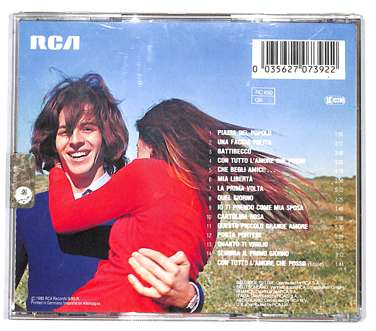 EBOND Claudio Baglioni - Questo Piccolo Grande Amore CD CD132702