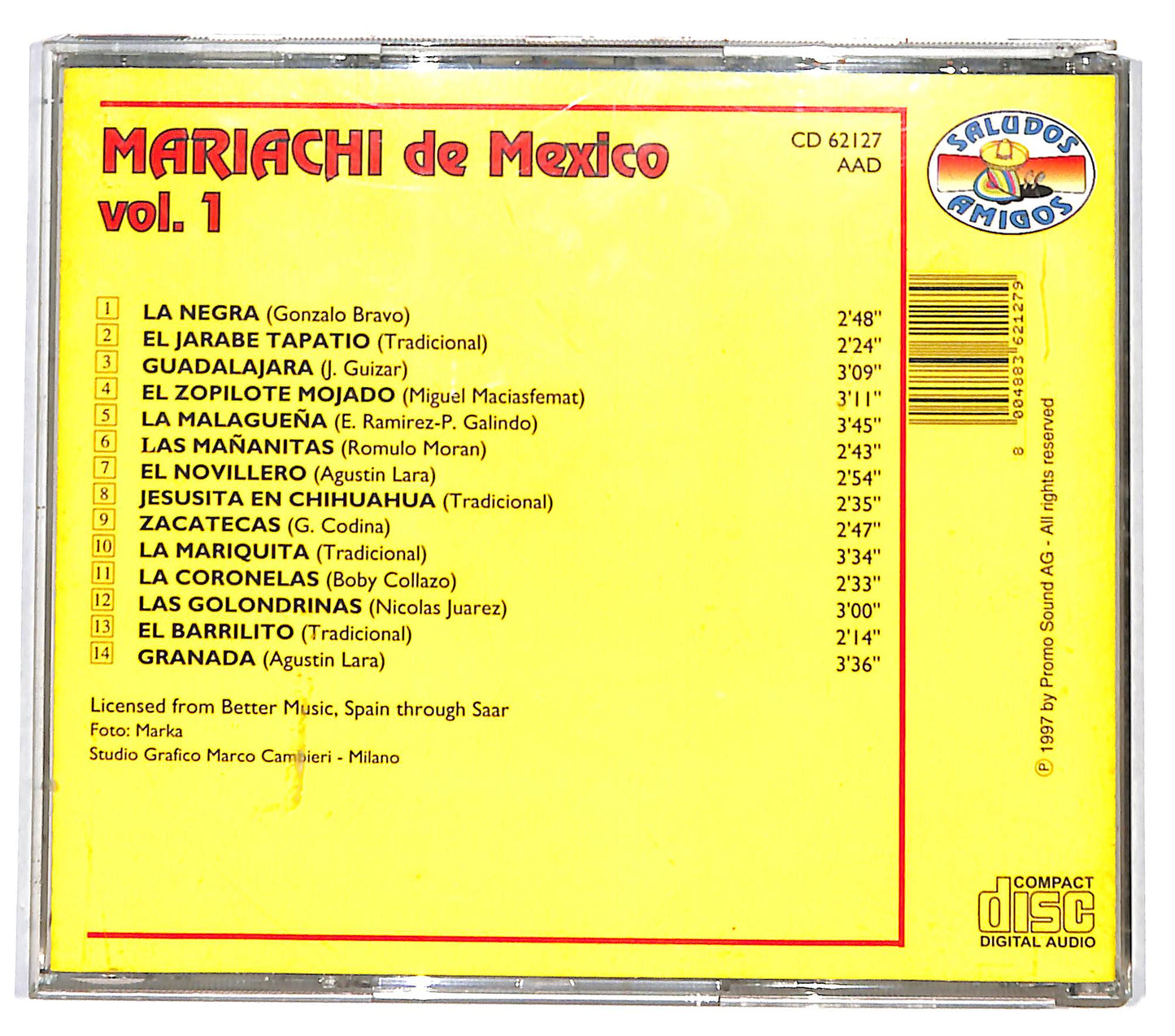 EBOND Mariachi de Mexico - Mariachi de Mexico vol.1 CD CD132709