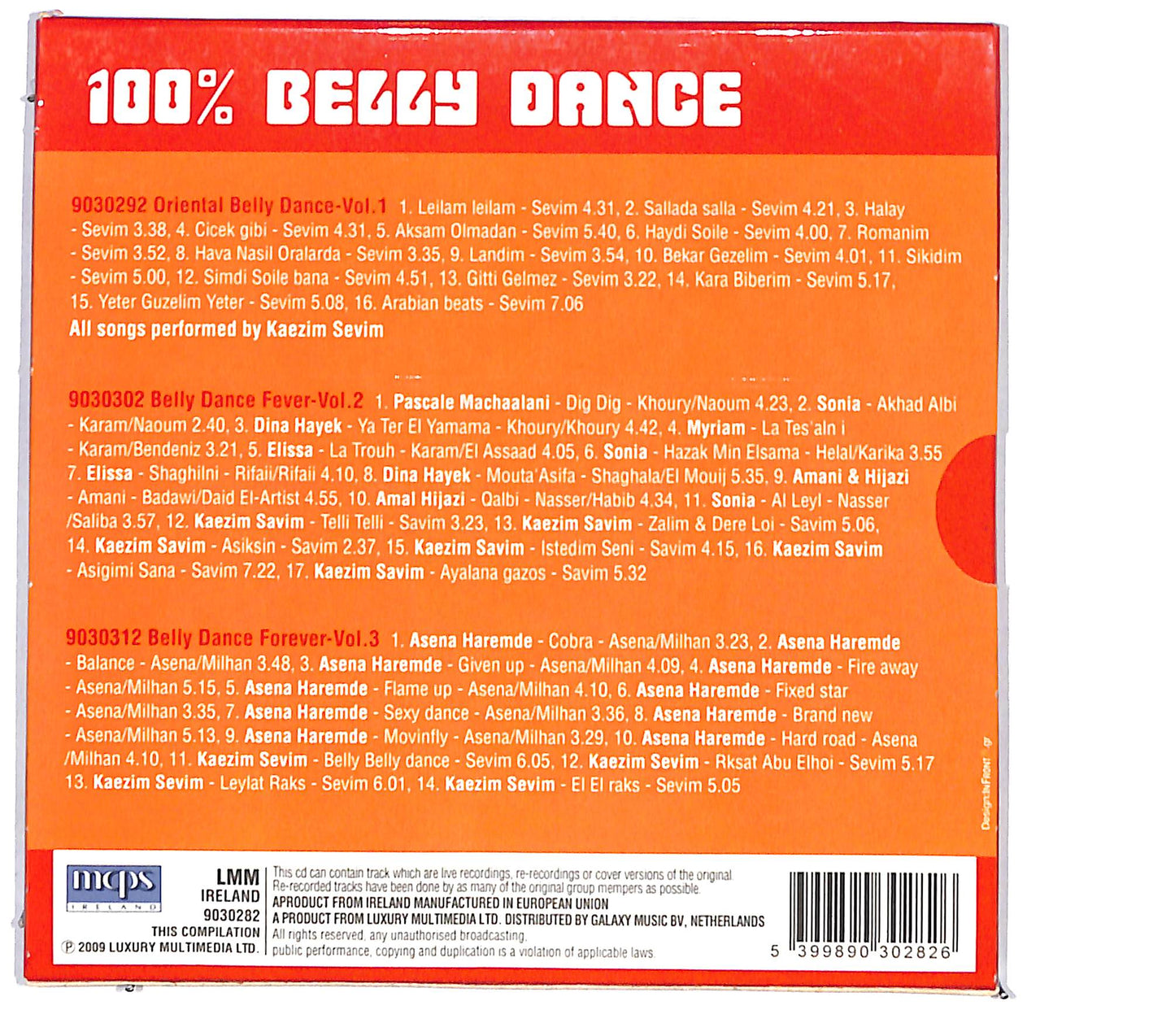 EBOND Various - 100% Belly Dance CD CD132726