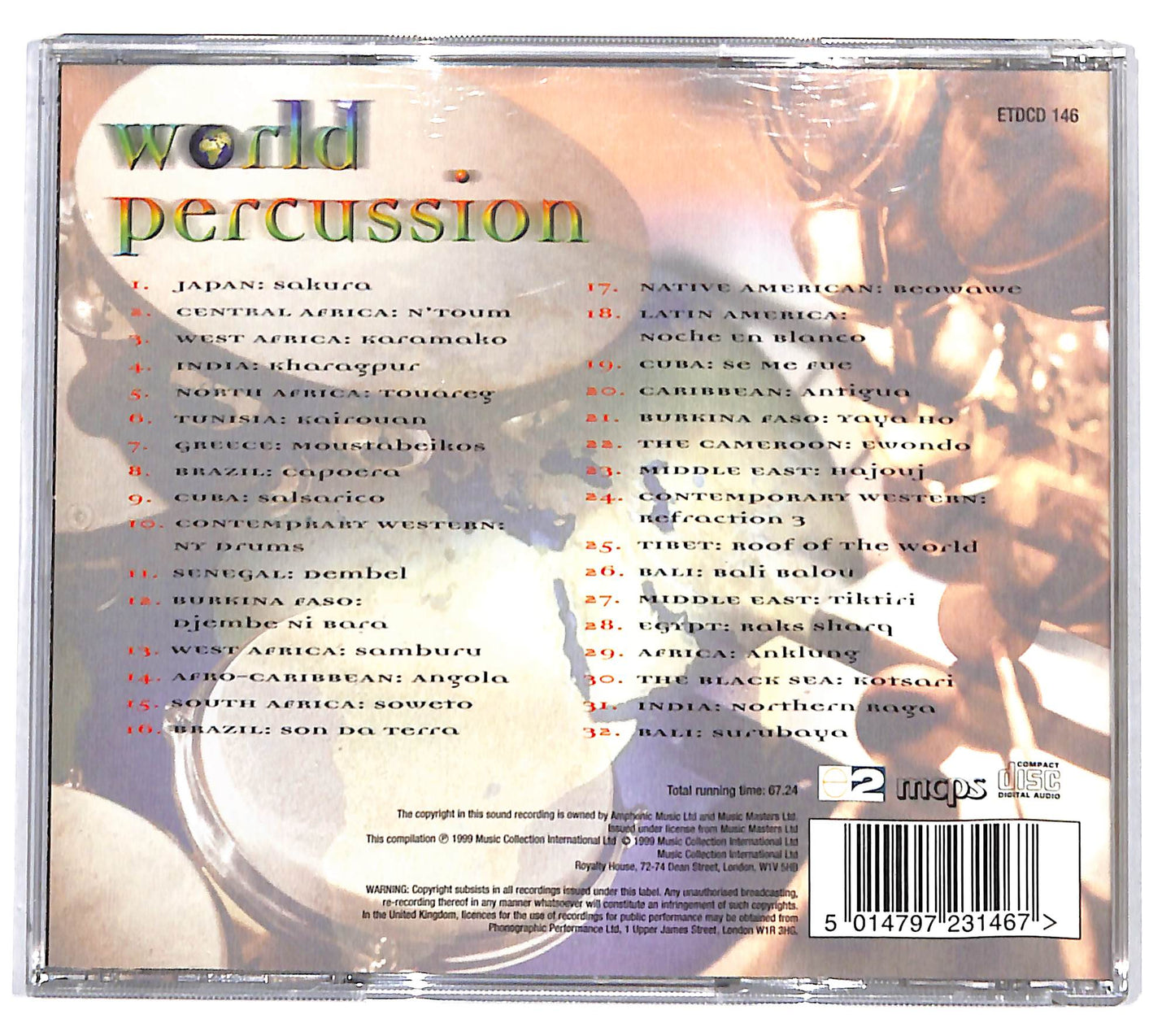 EBOND Various - World Percussion CD CD132758