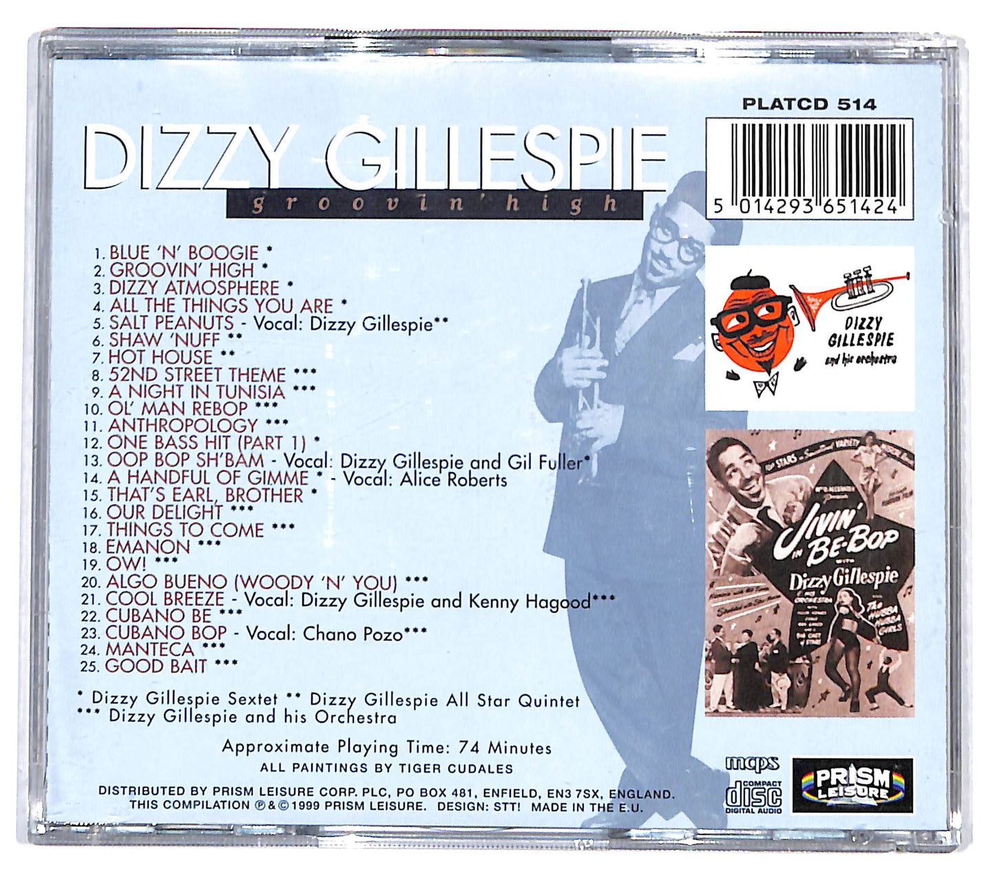 EBOND Dizzy Gillespie - Groovin' High CD CD132807