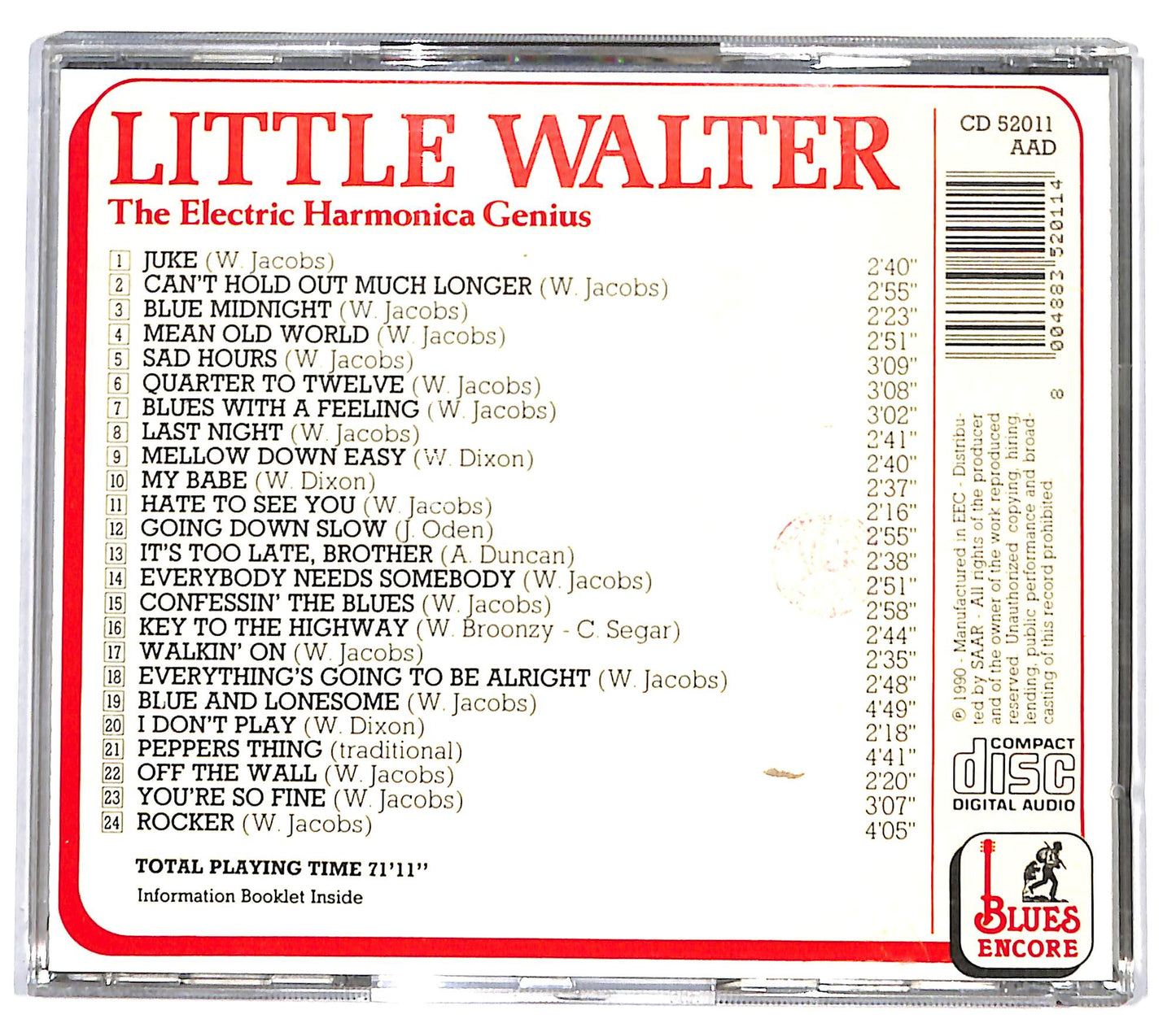 EBOND Little Walter - The Electric Harmonica Genius CD CD132808