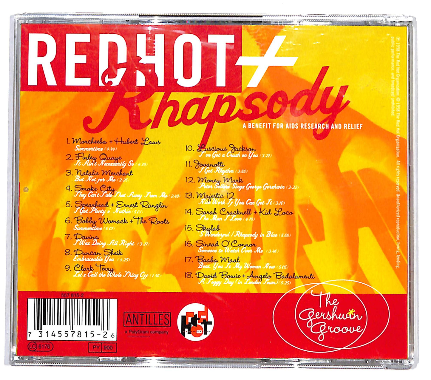 EBOND Various - Red Hot + Rhapsody (The Gershwin Groove) CD CD132811