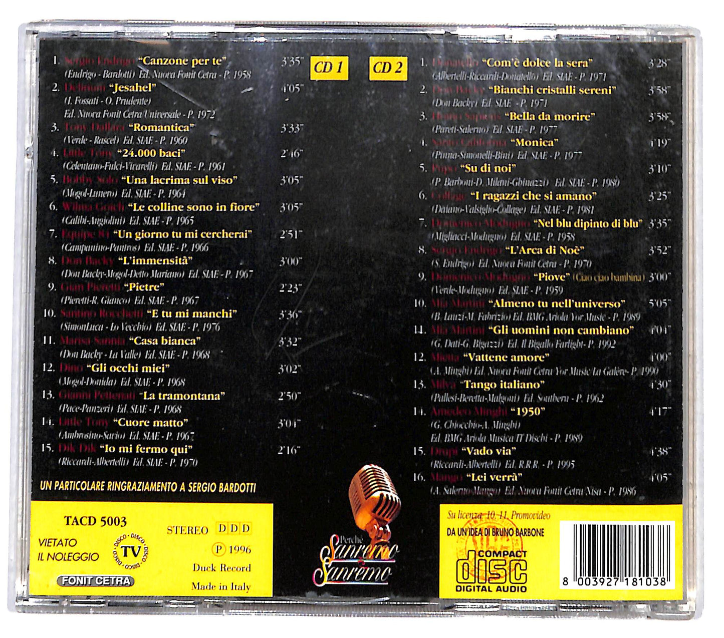 EBOND Various - Perche Sanremo E Sanremo CD CD132843