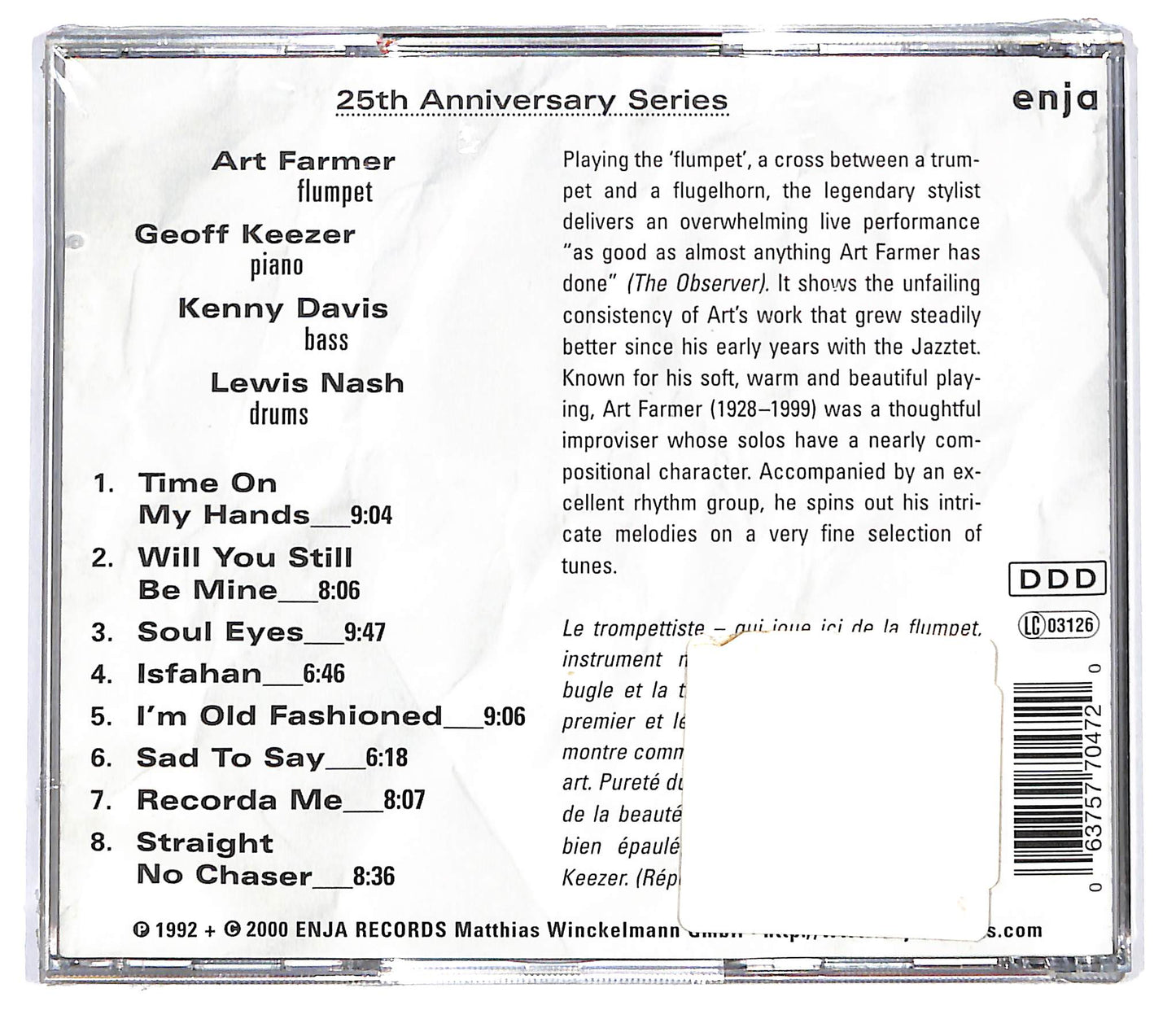 EBOND Art Farmer - Soul Eyes CD CD133017