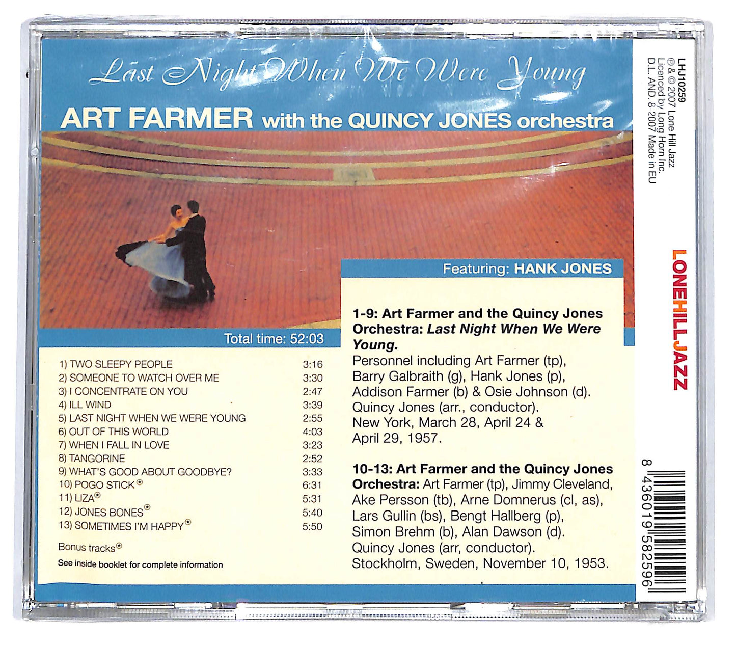 EBOND Art Farmer - Last Night When We Were Young CD CD133045
