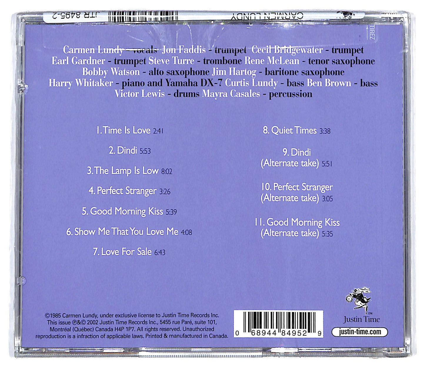 EBOND Carmen Lundy - Good Morning Kiss CD CD133050