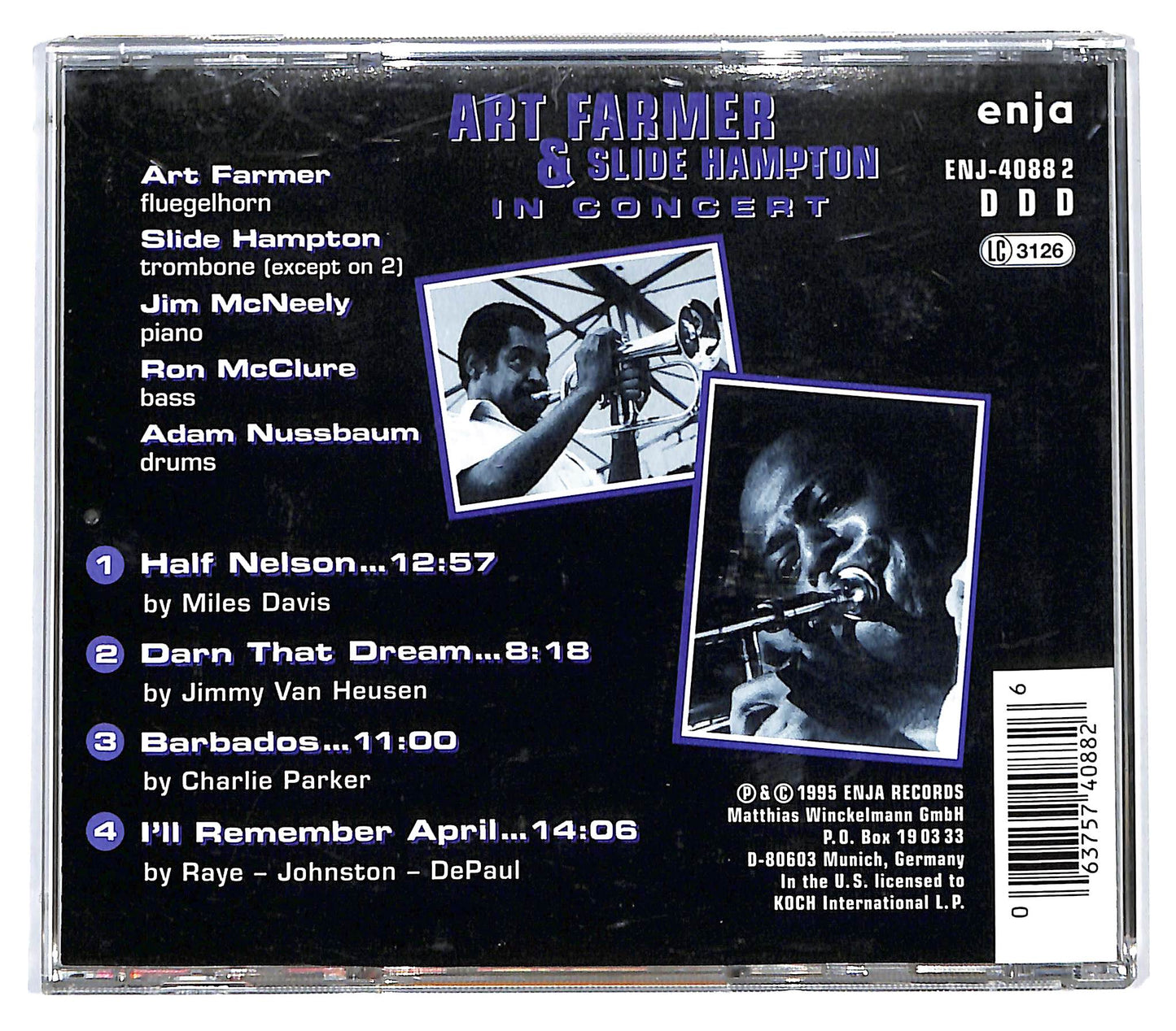 EBOND Art Farmer & Slide Hampton - In Concert CD CD133052
