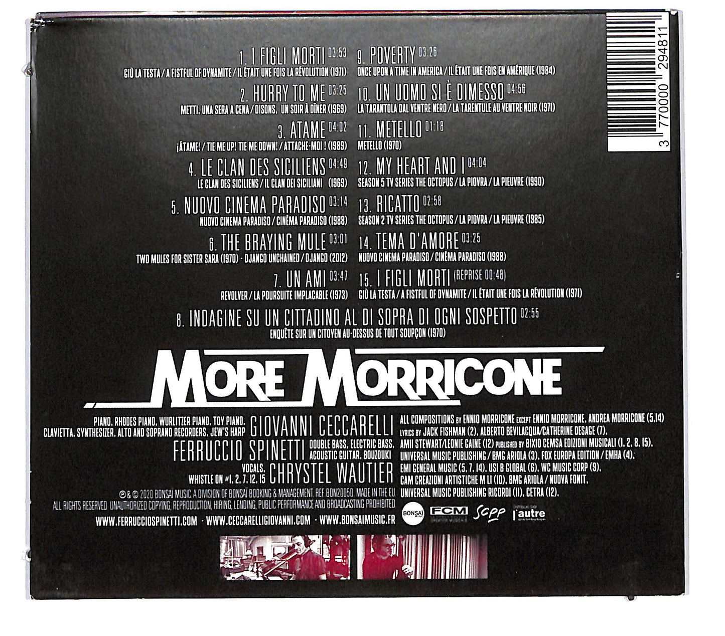 EBOND Ferruccio Spinetti , Giovanni Ceccarelli - More Morricone CD CD133057