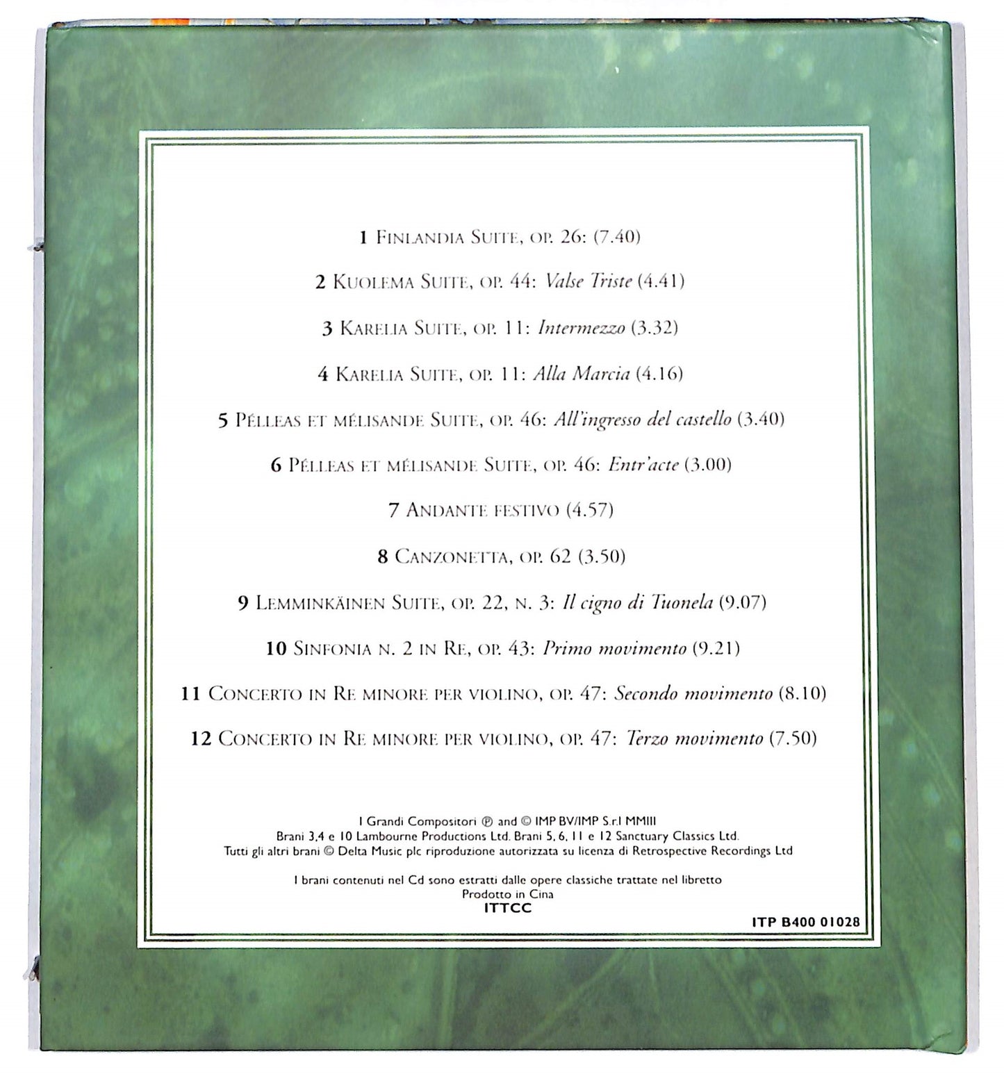 EBOND Sibelius - Nuove Note Finlandesi CD CD133208