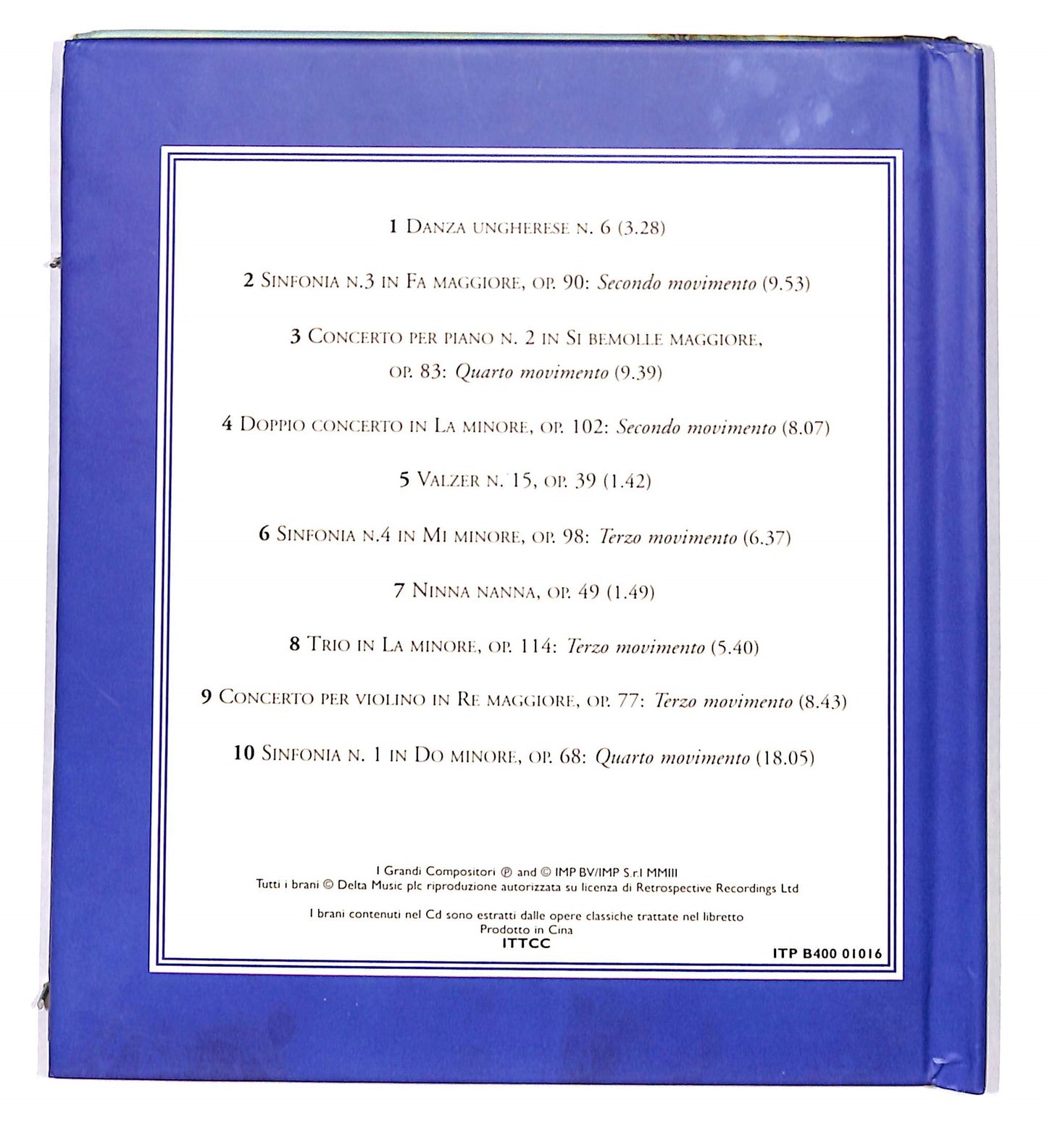 EBOND Brahms - Romantiska Passioner CD CD133230