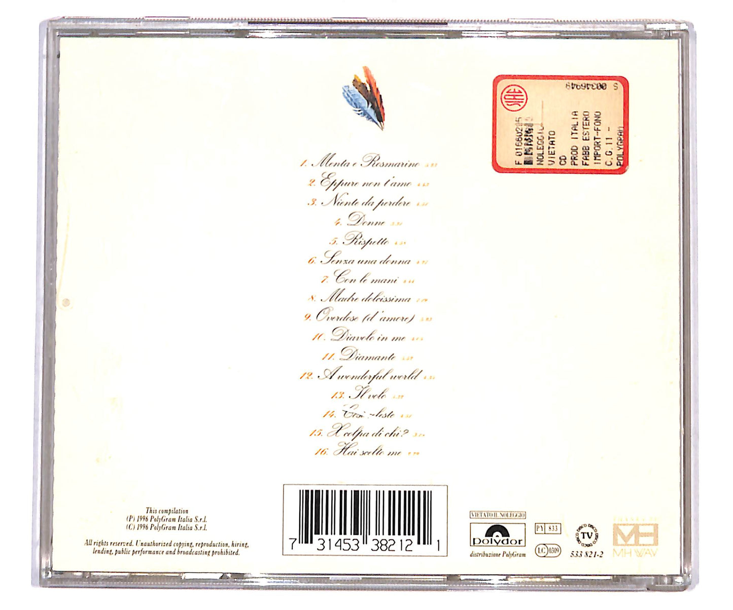 EBOND Zucchero Sugar Fornaciari's - Greatest Hits CD CD133251