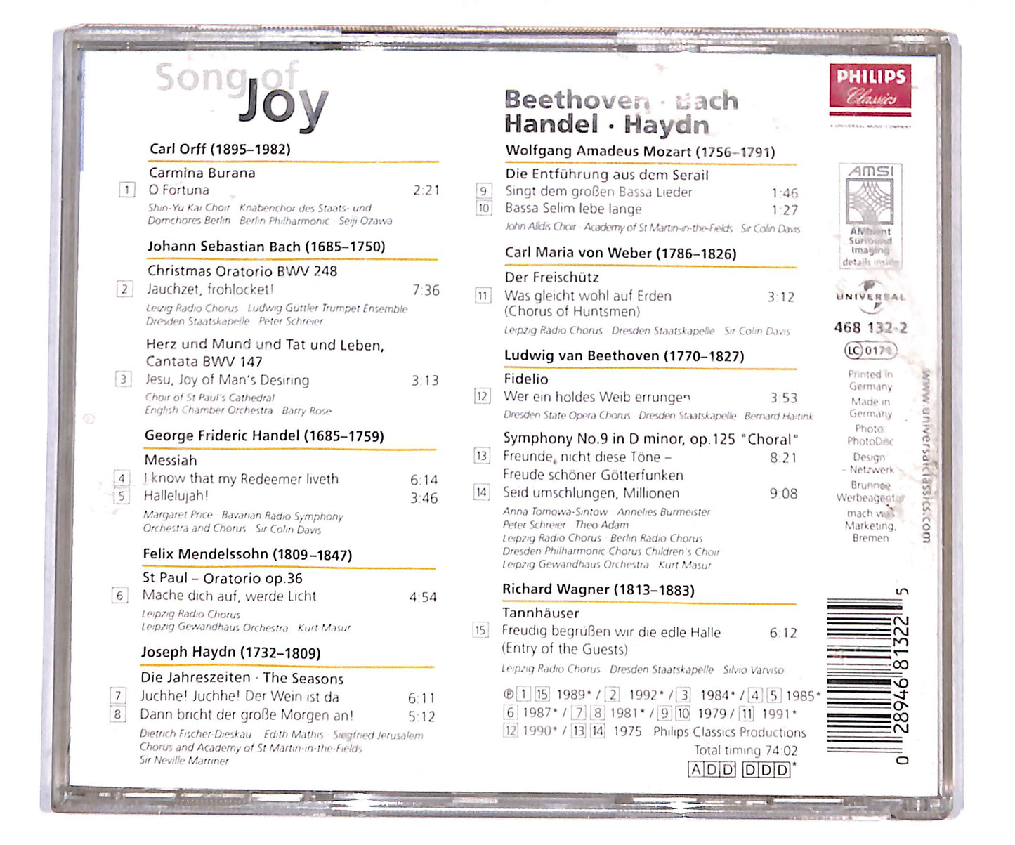 EBOND Various - Song Of Joy CD CD133258