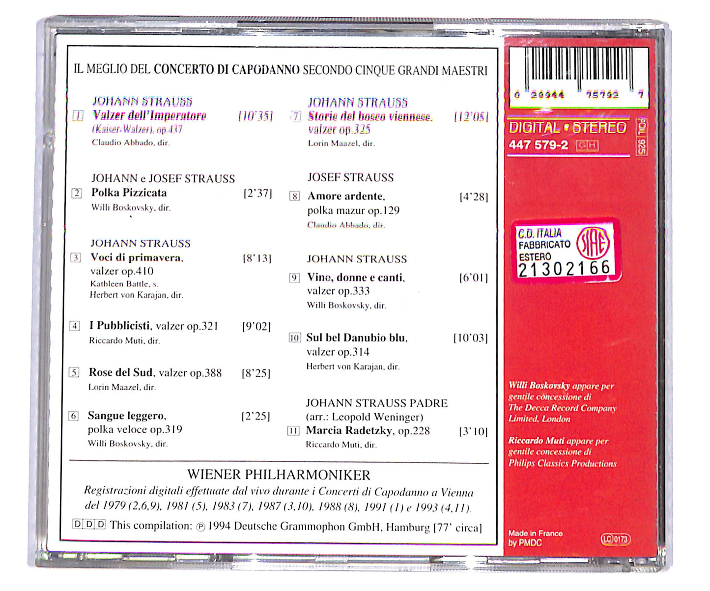 EBOND Various– Il Meglio Del Concerto Di Capodanno CD CD133305