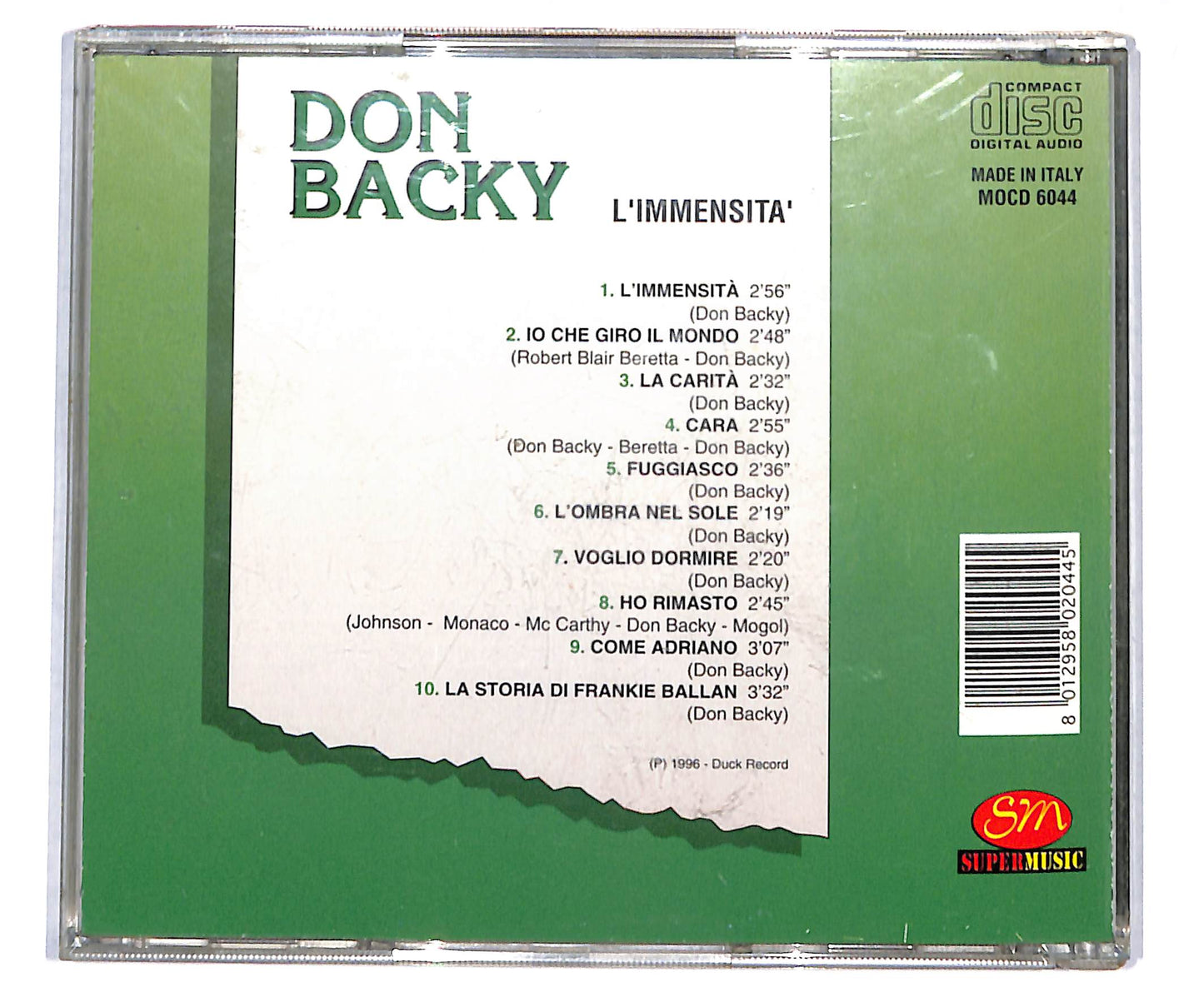 EBOND Don Backy - L'immensita CD CD133314