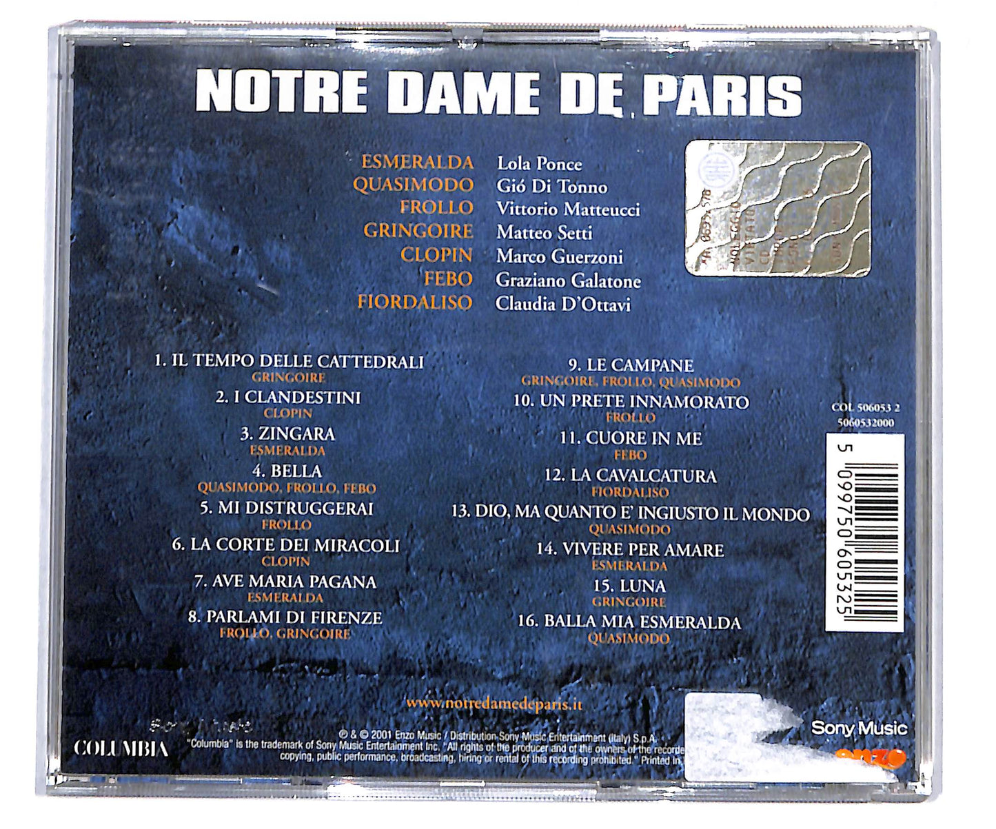 EBOND Various - Notre Dame De Paris CD CD133322