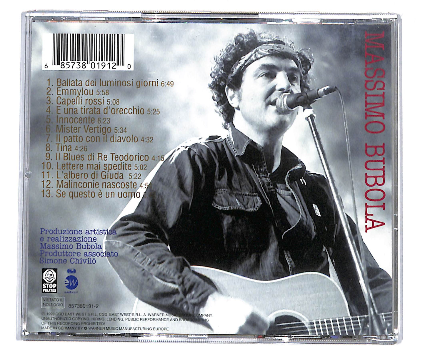 EBOND Massimo Bubola - Diavoli & Farfalle CD CD133368