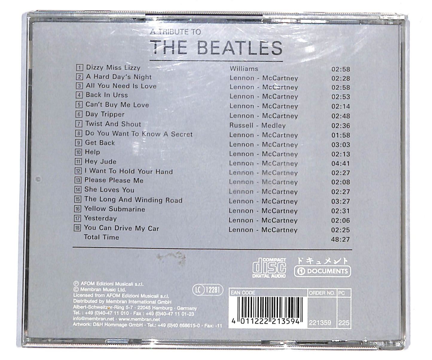 EBOND Various - A Tribute to the Beatles CD CD133443
