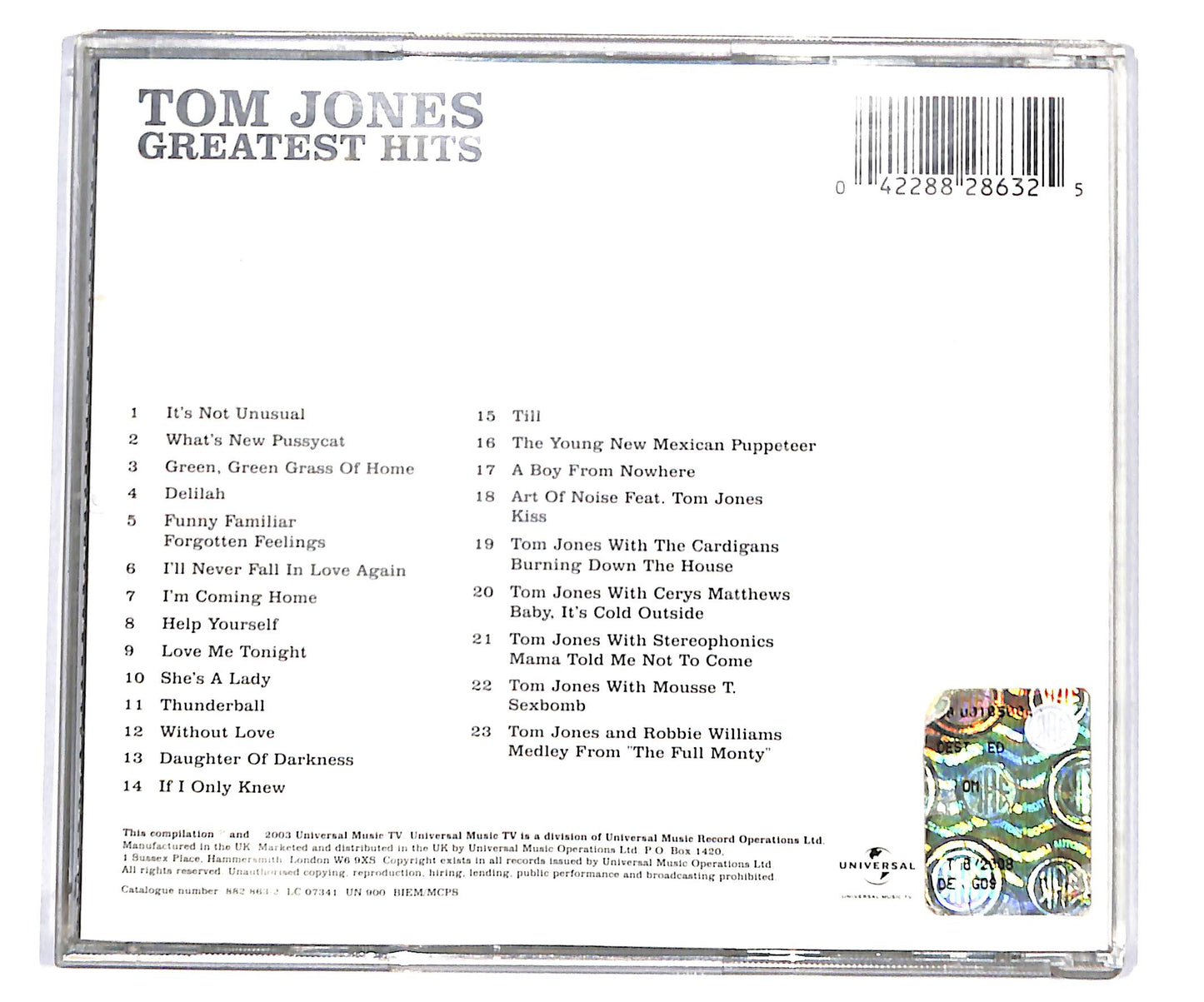 EBOND Tom Jones - Greatest Hits CD CD133460